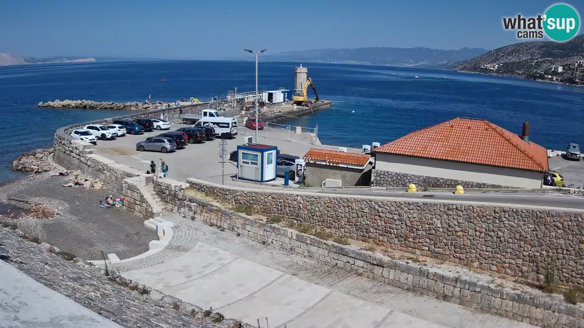 Senj Hafen Webcam – Wellenbrecher & Leuchtturm Liveblick