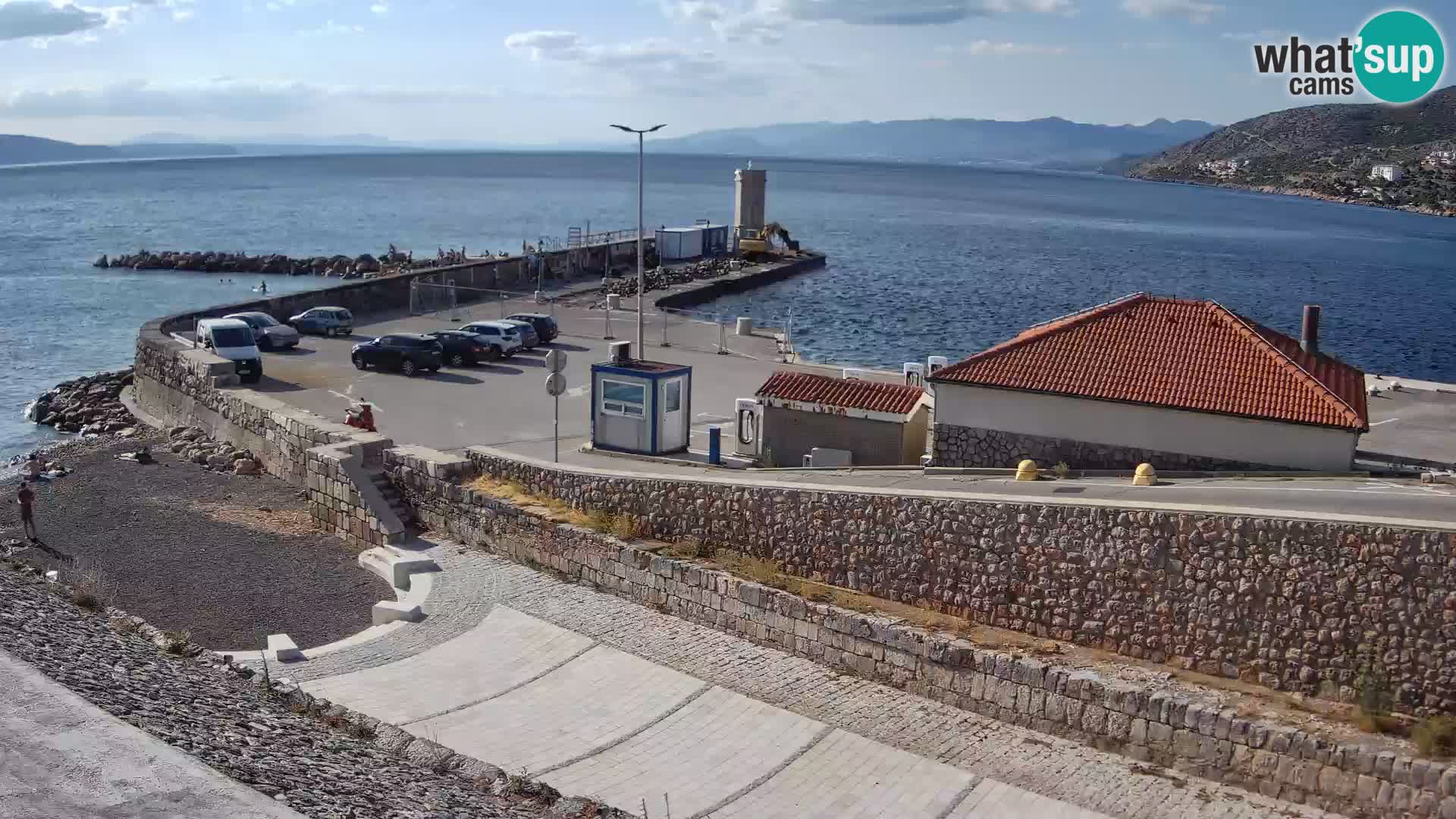 Web kamera Senj luka – Lukobran i svjetionik uživo