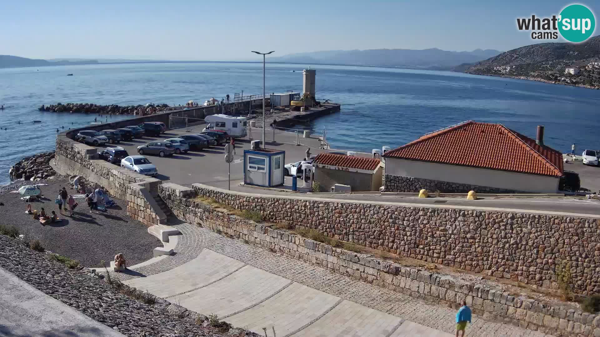 Senj Hafen Webcam – Wellenbrecher & Leuchtturm Liveblick