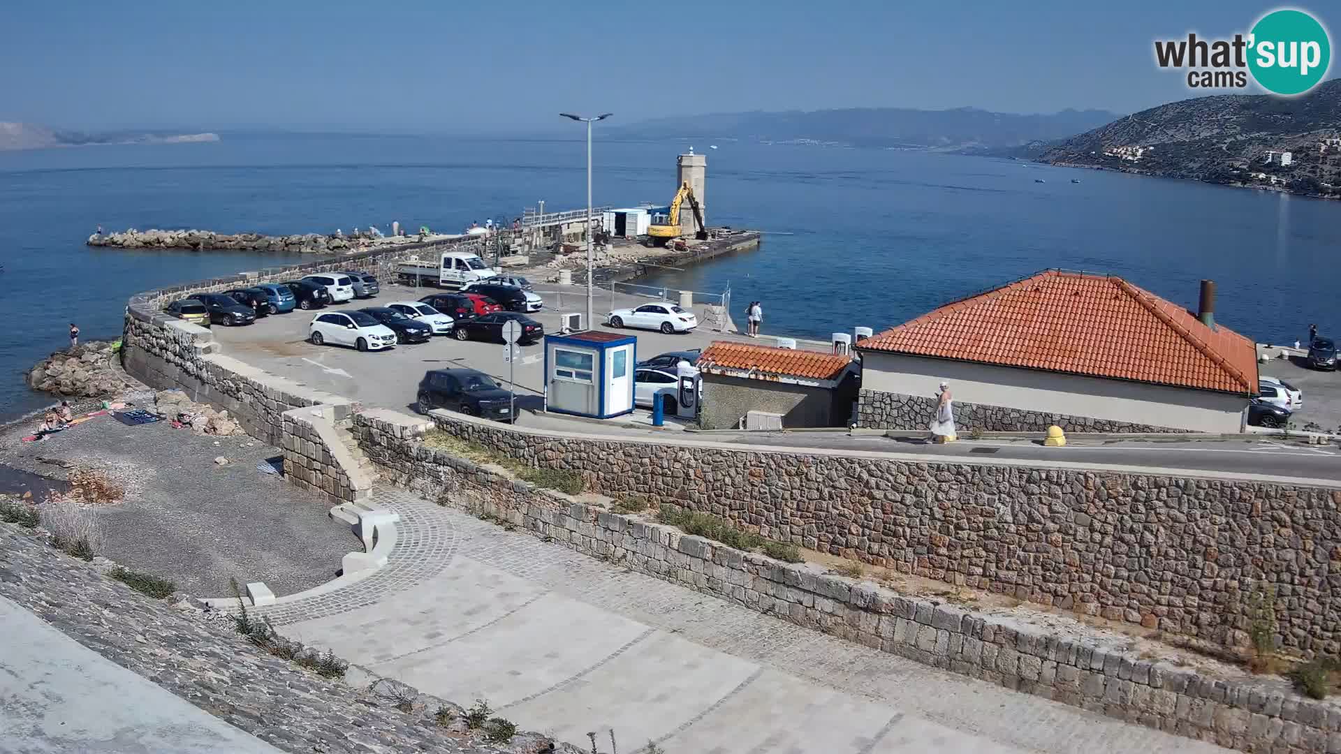 Webcam puerto de Senj – Rompeolas y faro en directo