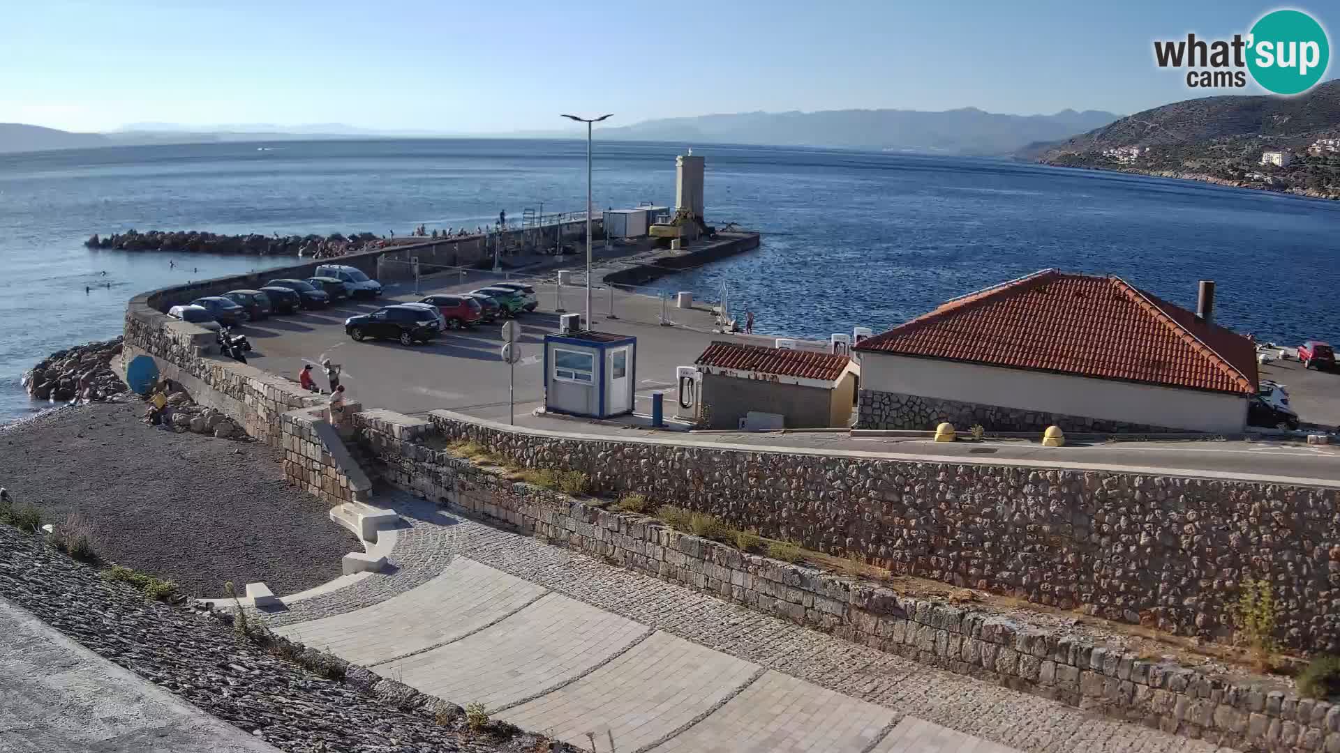 Web kamera Senj luka – Lukobran i svjetionik uživo
