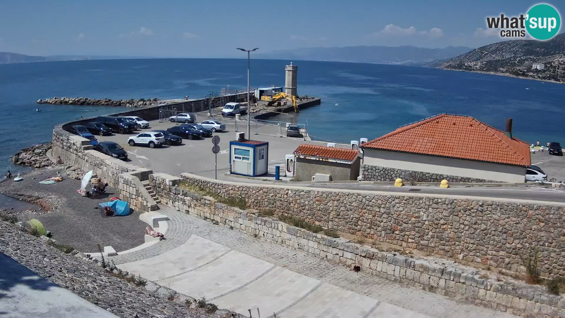Web kamera Senj luka – Lukobran i svjetionik uživo