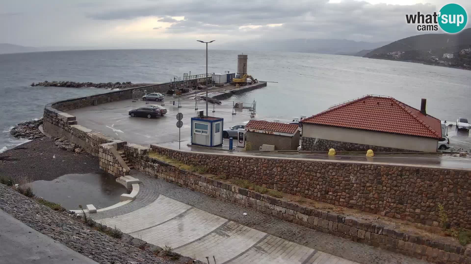 Webcam puerto de Senj – Rompeolas y faro en directo