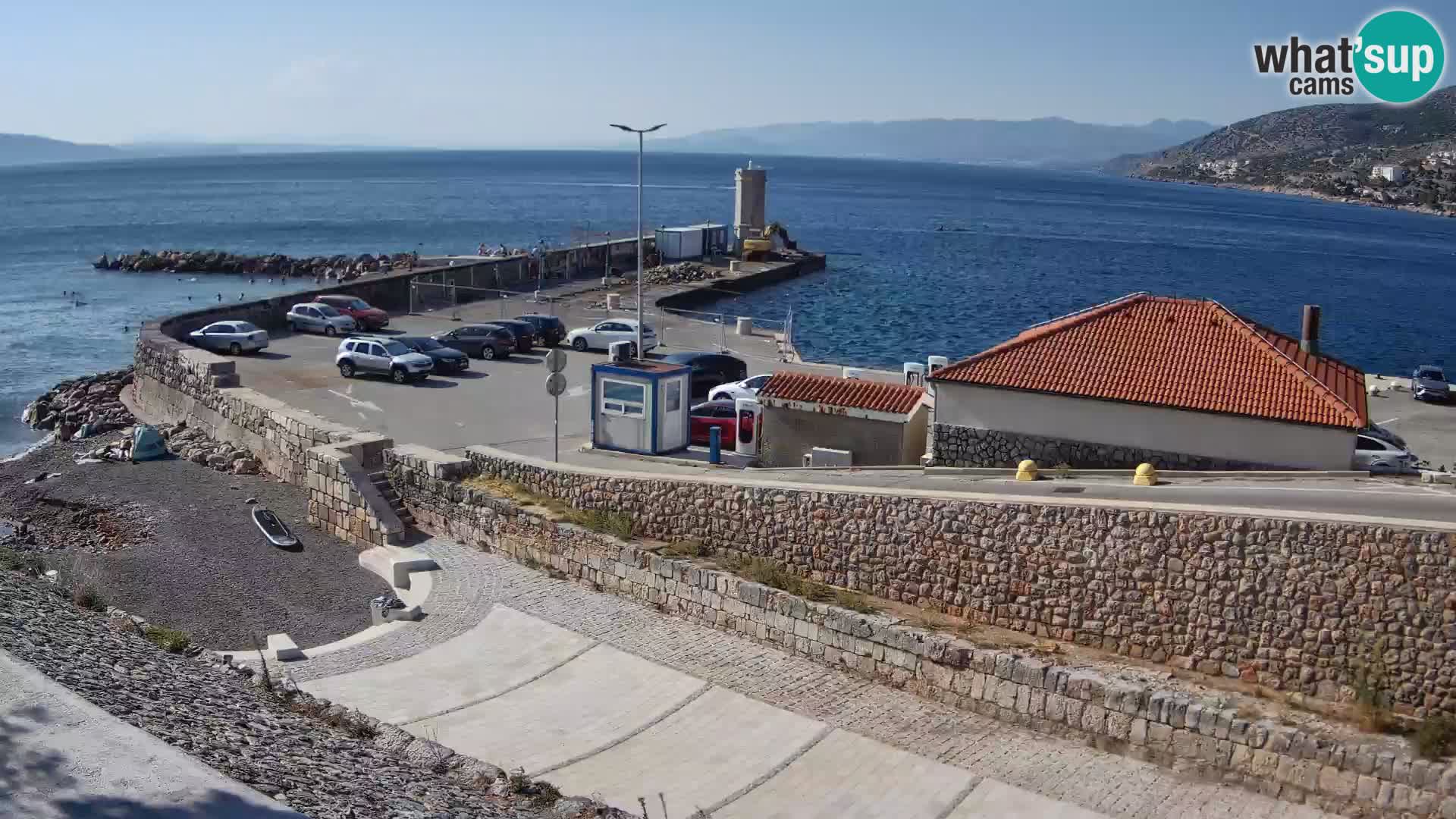 Senj Harbour Webcam – Breakwater & Lighthouse Live View