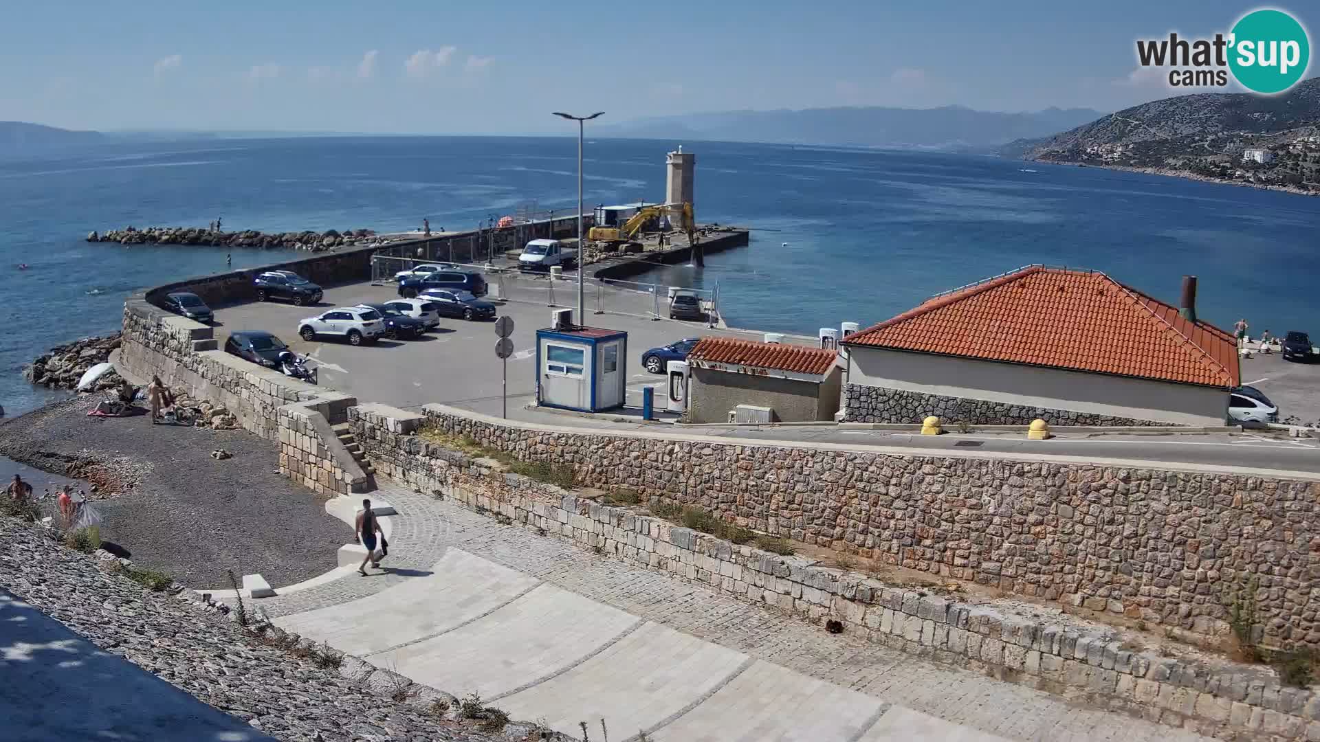 Senj Harbour Webcam – Breakwater & Lighthouse Live View