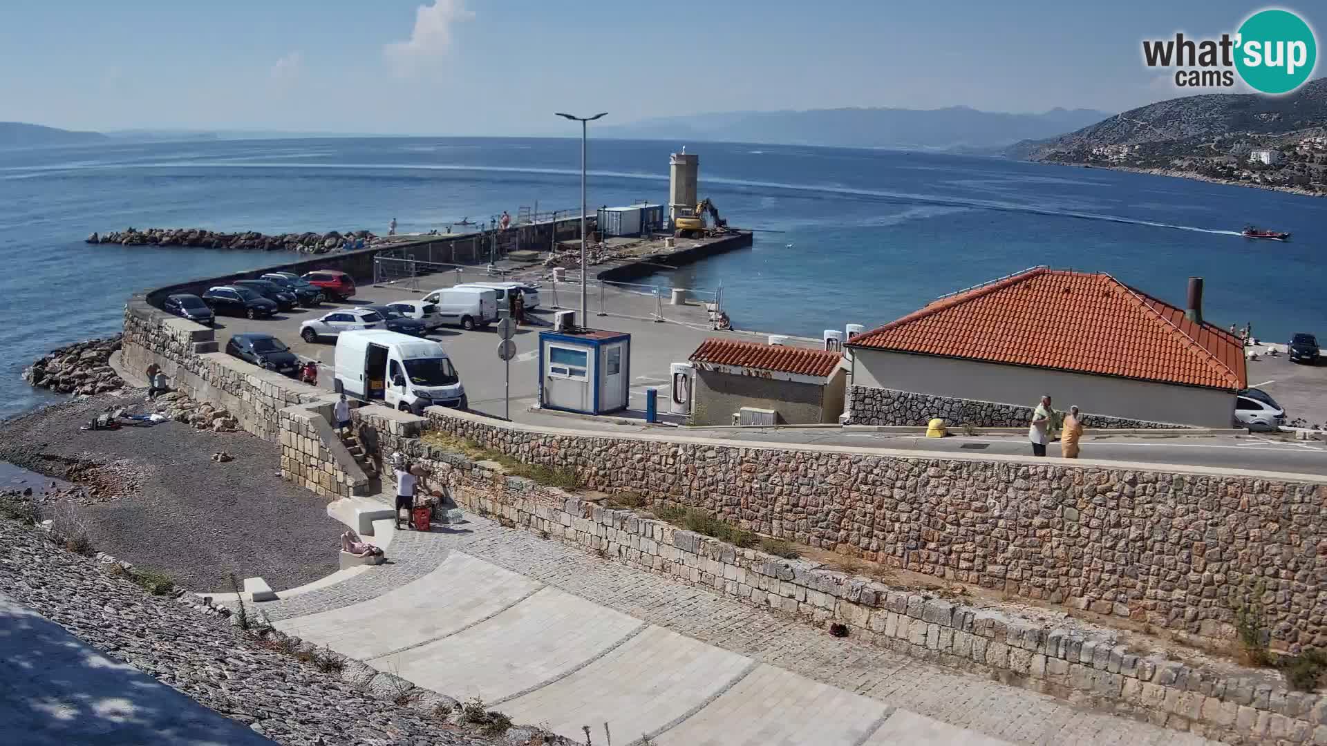 Webcam puerto de Senj – Rompeolas y faro en directo