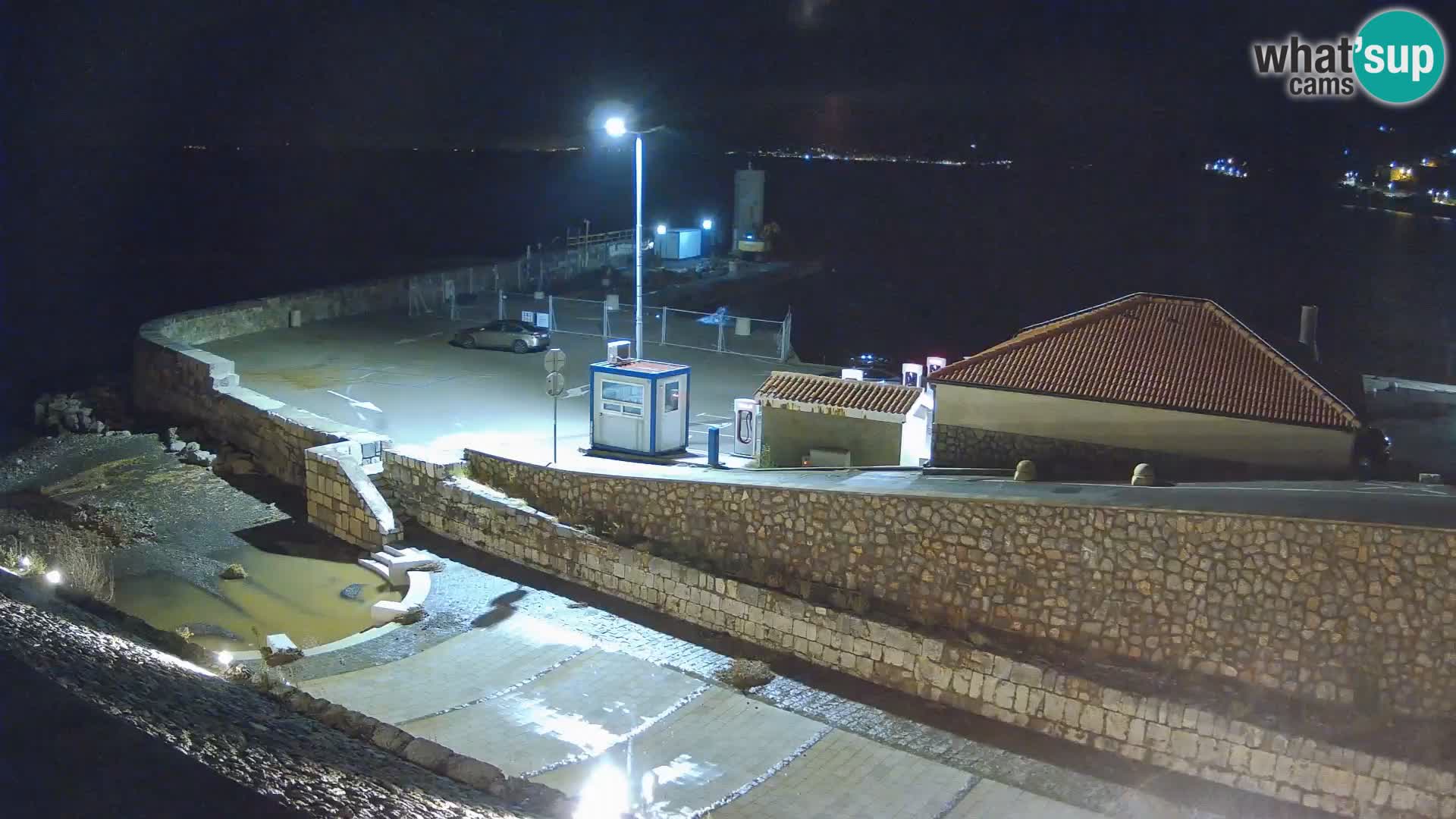 Senj Harbour Webcam – Breakwater & Lighthouse Live View