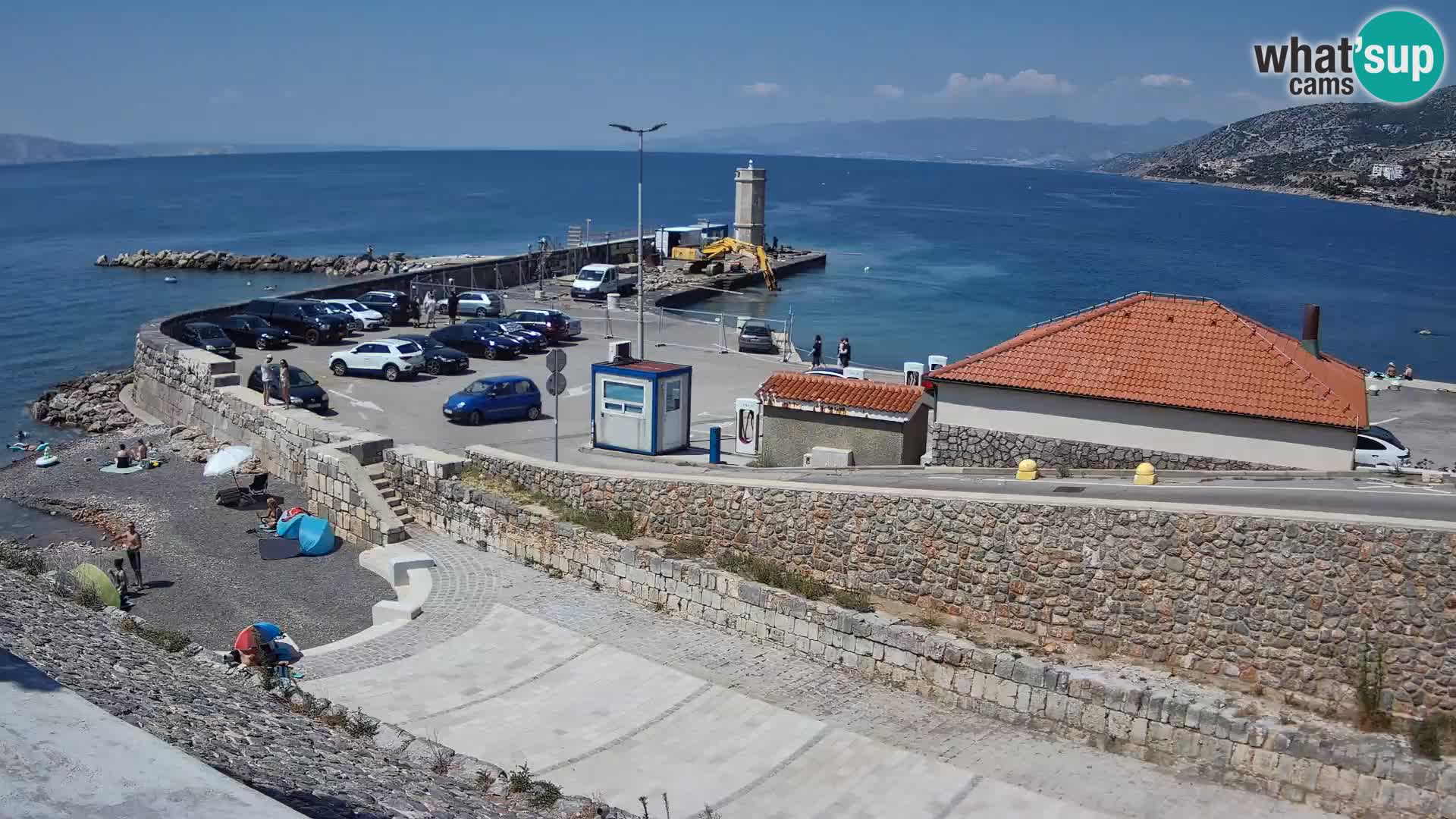 Senj Harbour Webcam – Breakwater & Lighthouse Live View