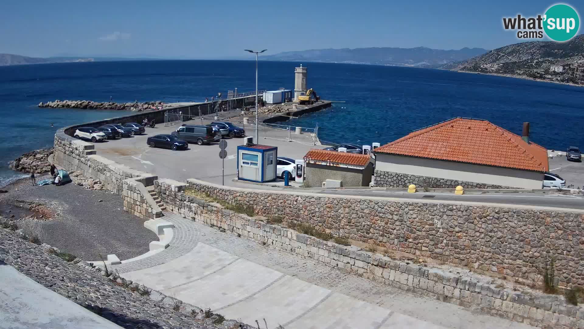 Senj Harbour Webcam – Breakwater & Lighthouse Live View