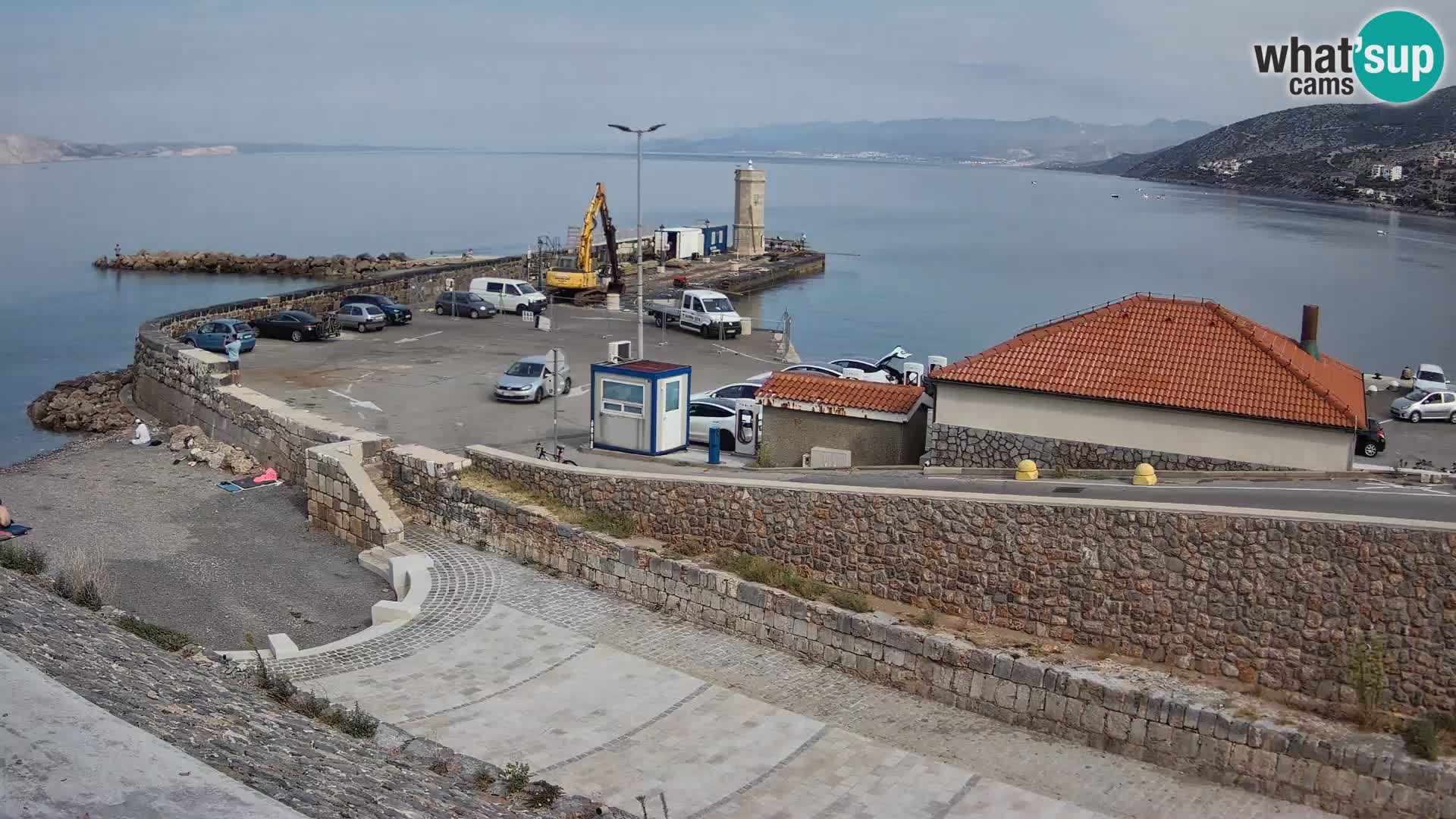 Webcam puerto de Senj – Rompeolas y faro en directo