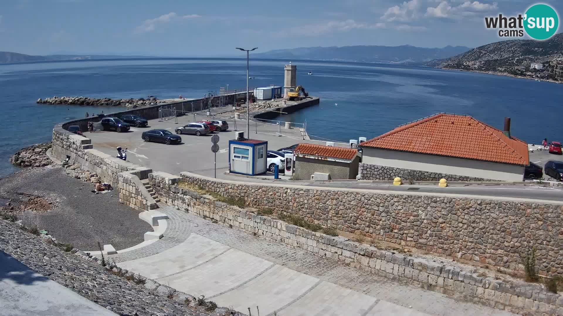 Senj Harbour Webcam – Breakwater & Lighthouse Live View