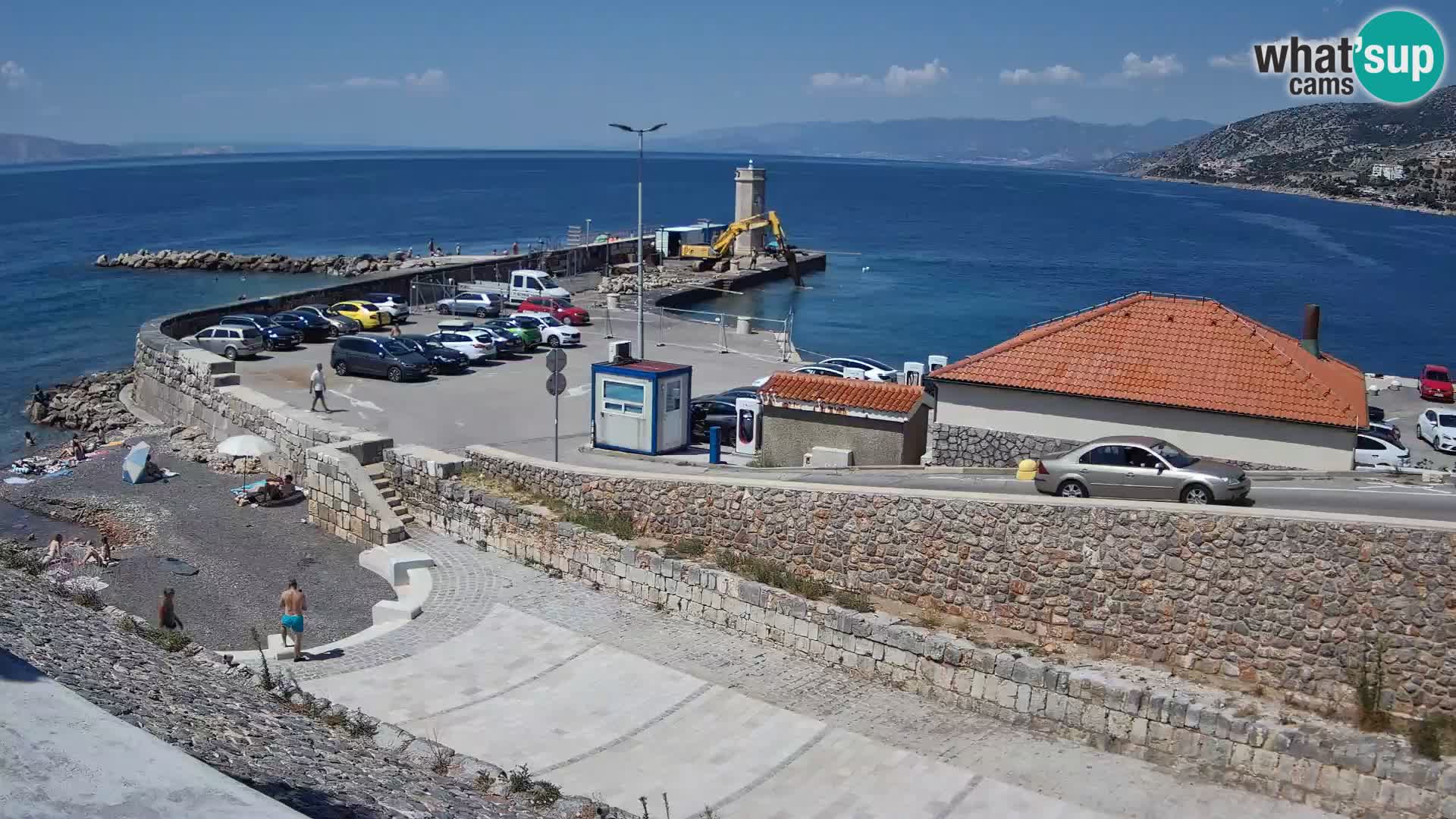 Web kamera Senj luka – Lukobran i svjetionik uživo