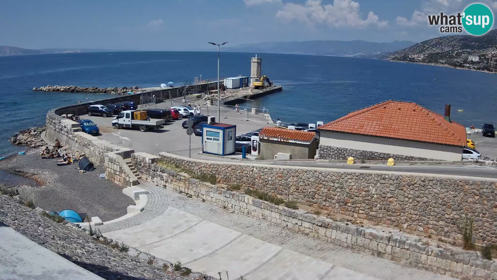 Senj Harbour Webcam – Breakwater & Lighthouse Live View