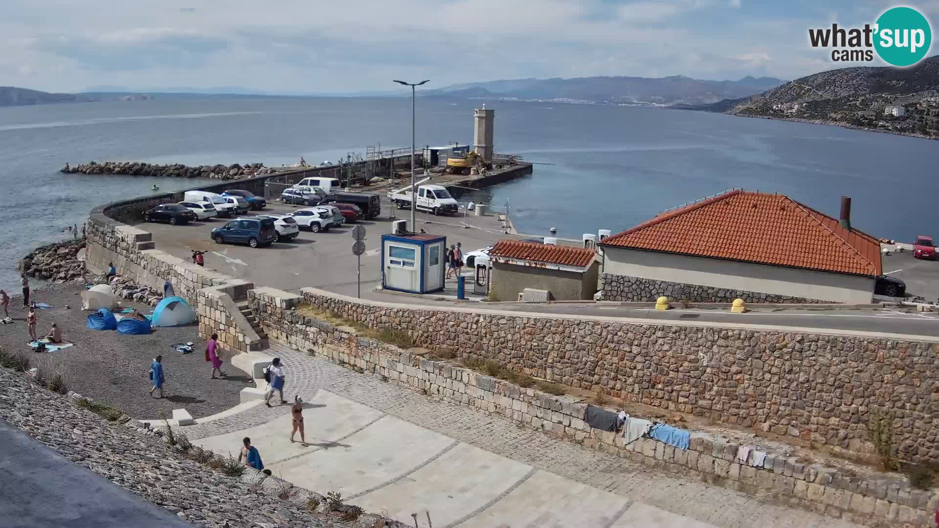 Webcam puerto de Senj – Rompeolas y faro en directo