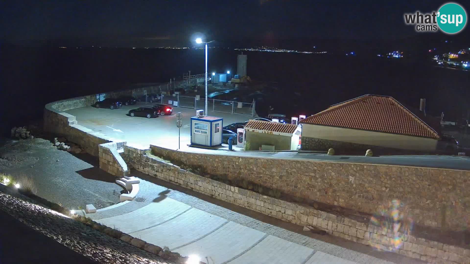 Senj Hafen Webcam – Wellenbrecher & Leuchtturm Liveblick