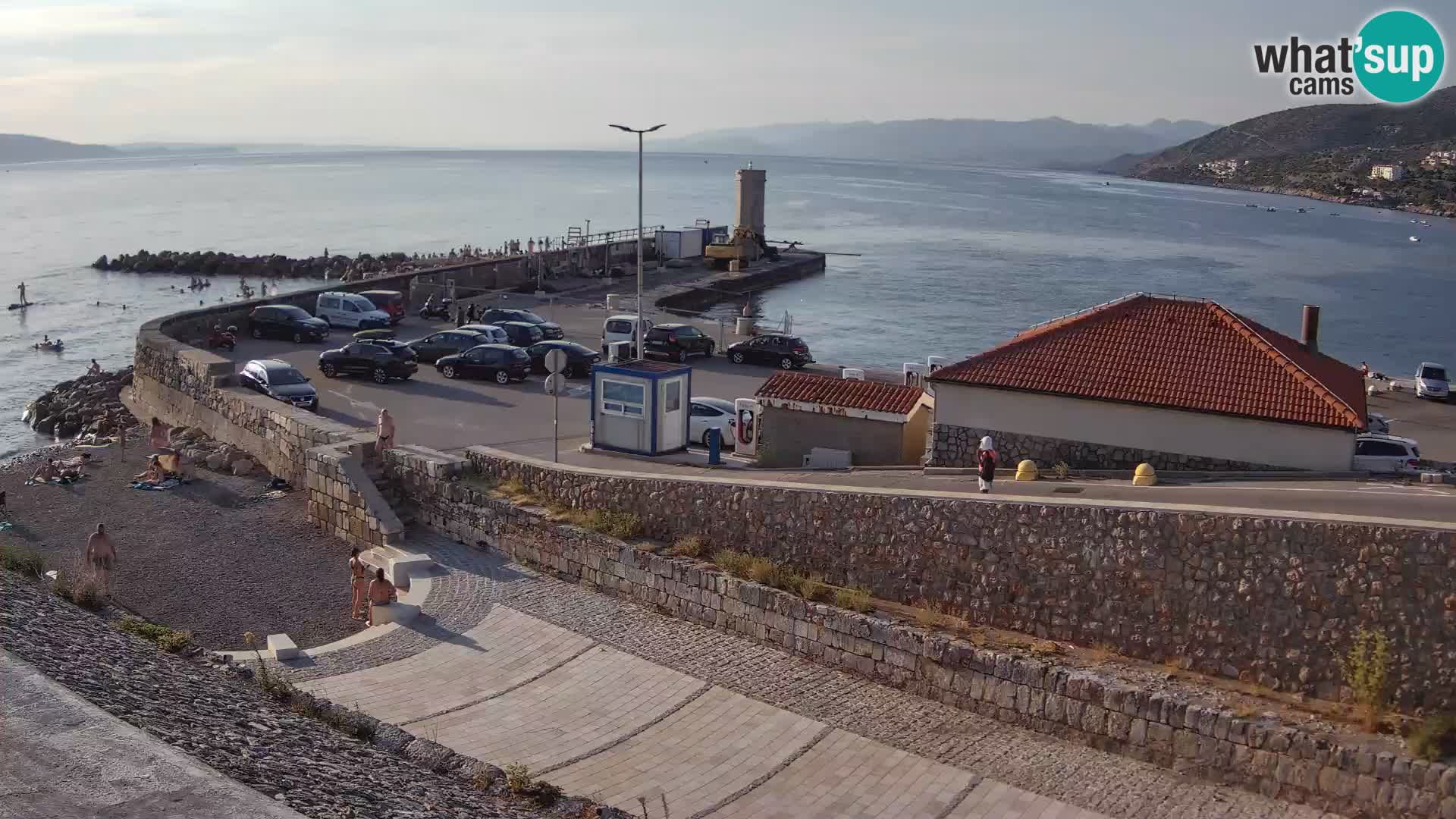 Senj Hafen Webcam – Wellenbrecher & Leuchtturm Liveblick