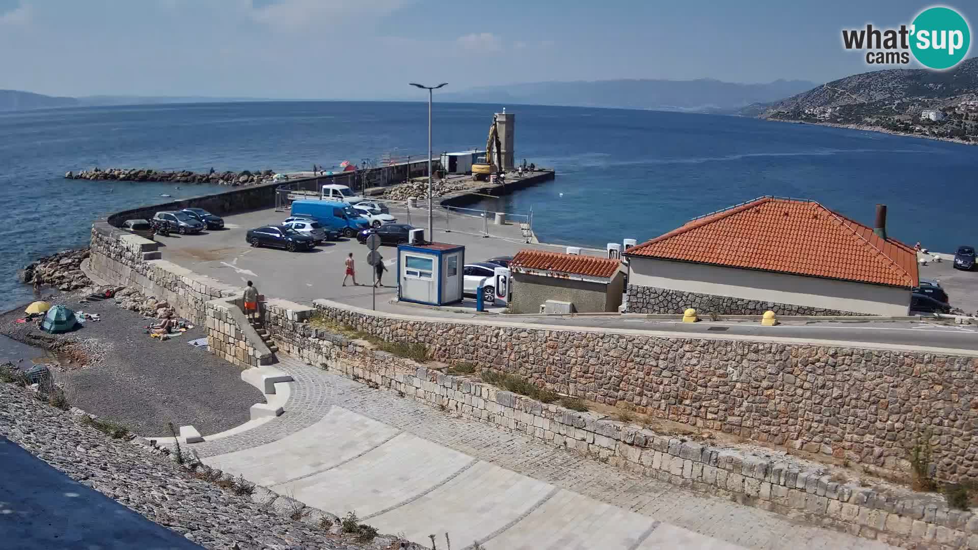 Senj Harbour Webcam – Breakwater & Lighthouse Live View