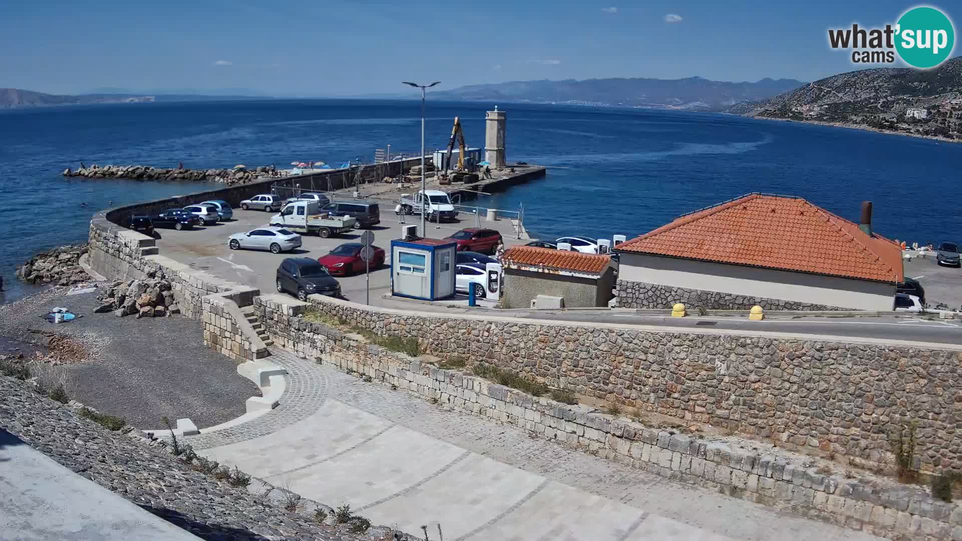 Senj Harbour Webcam – Breakwater & Lighthouse Live View