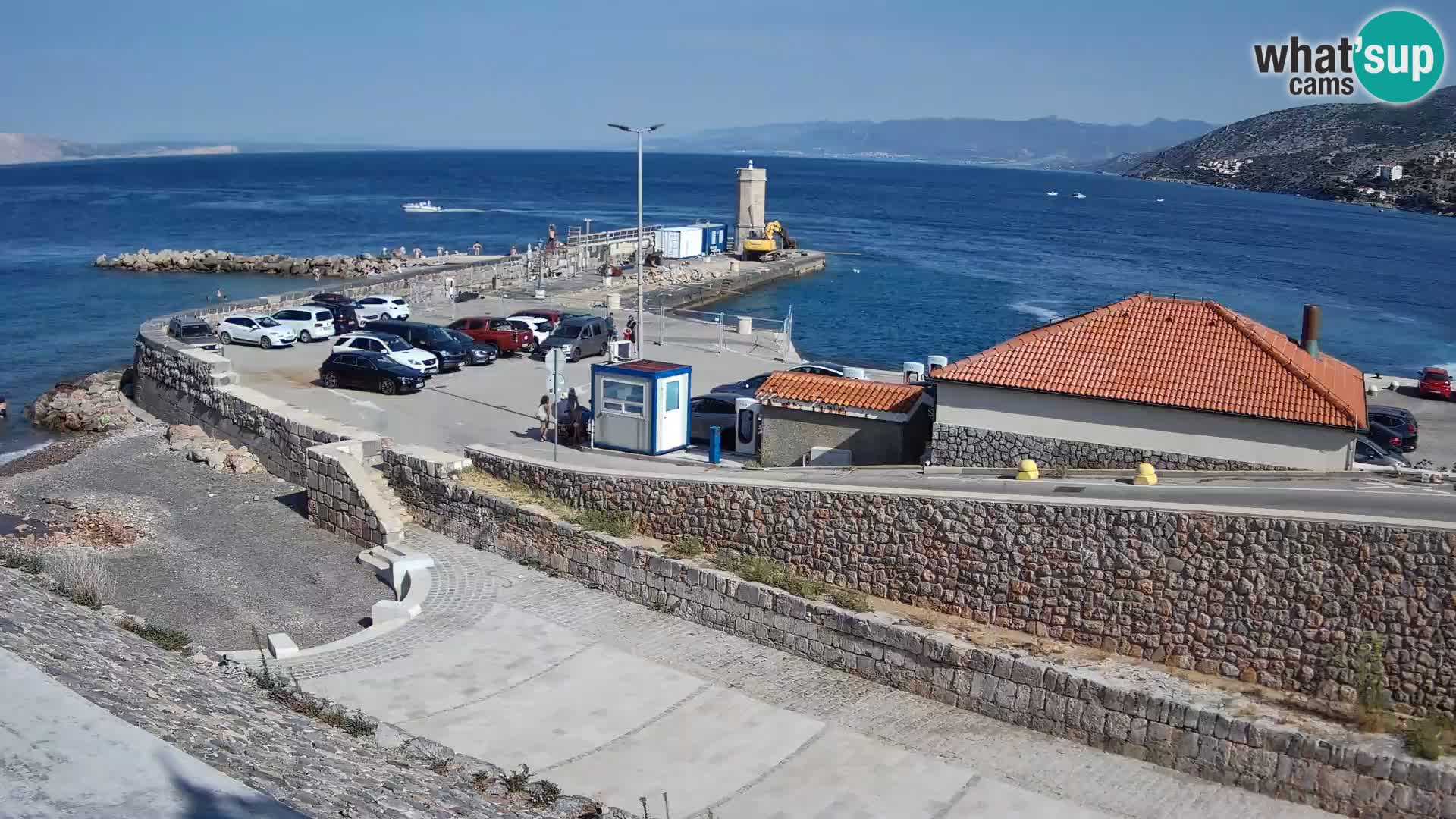 Senj Hafen Webcam – Wellenbrecher & Leuchtturm Liveblick