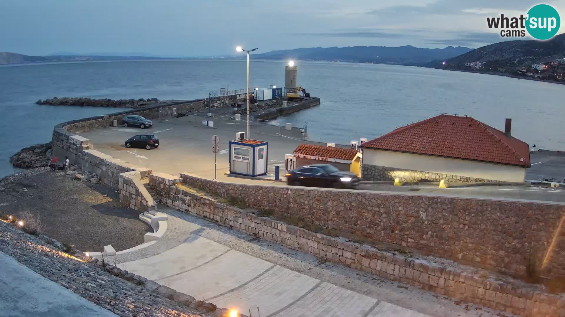Senj Harbour Webcam – Breakwater & Lighthouse Live View