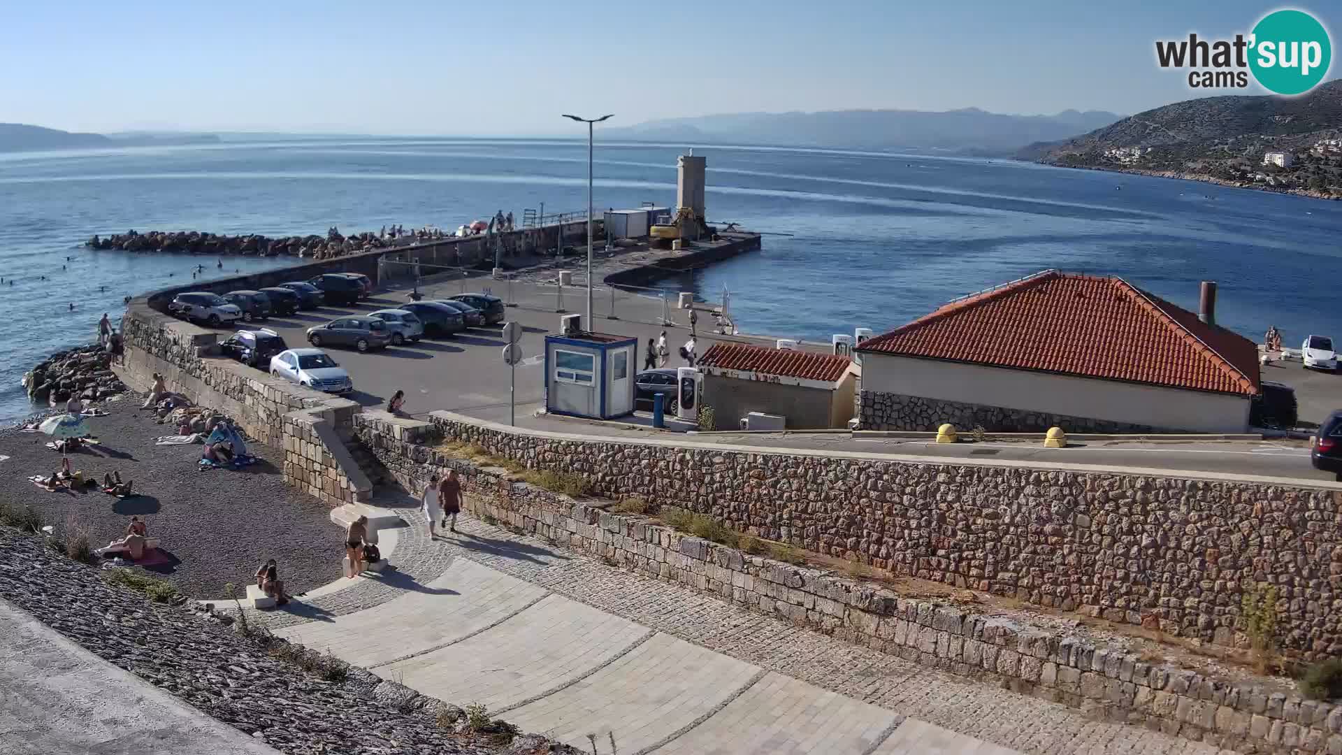 Senj Hafen Webcam – Wellenbrecher & Leuchtturm Liveblick