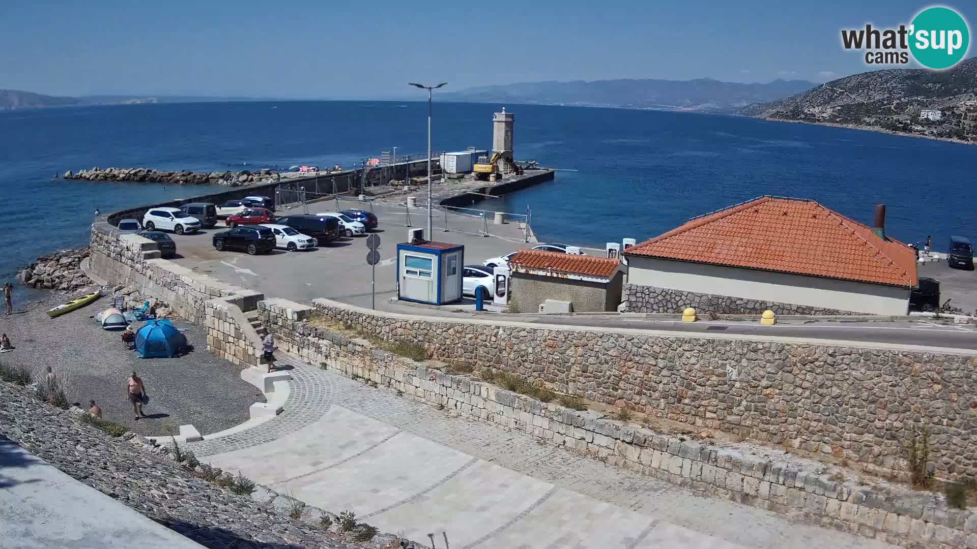 Webcam Porto di Segna – Frangiflutti e Faro in diretta