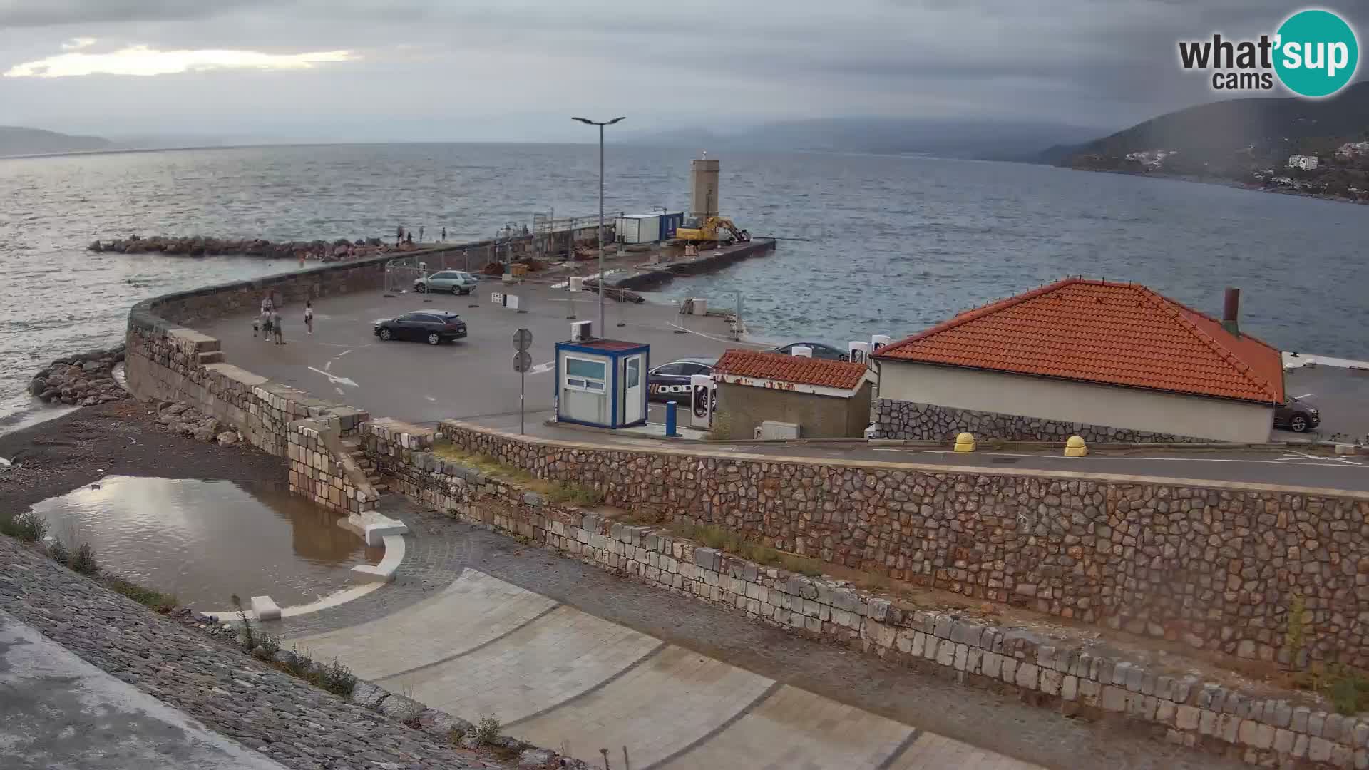 Webcam puerto de Senj – Rompeolas y faro en directo