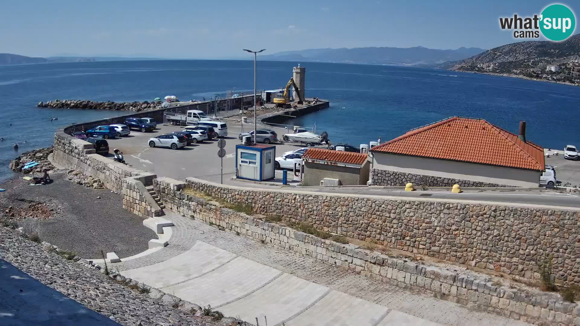 Senj Hafen Webcam – Wellenbrecher & Leuchtturm Liveblick