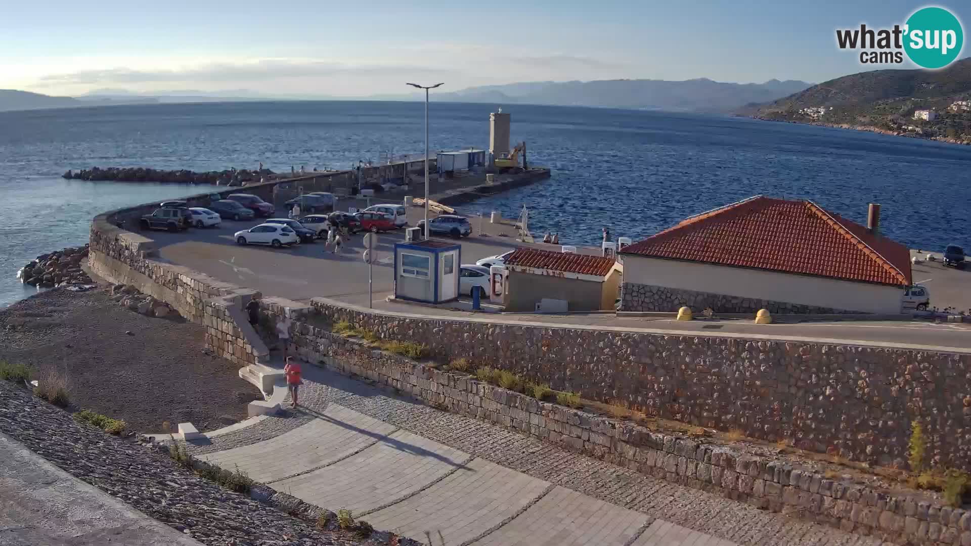 Webcam puerto de Senj – Rompeolas y faro en directo