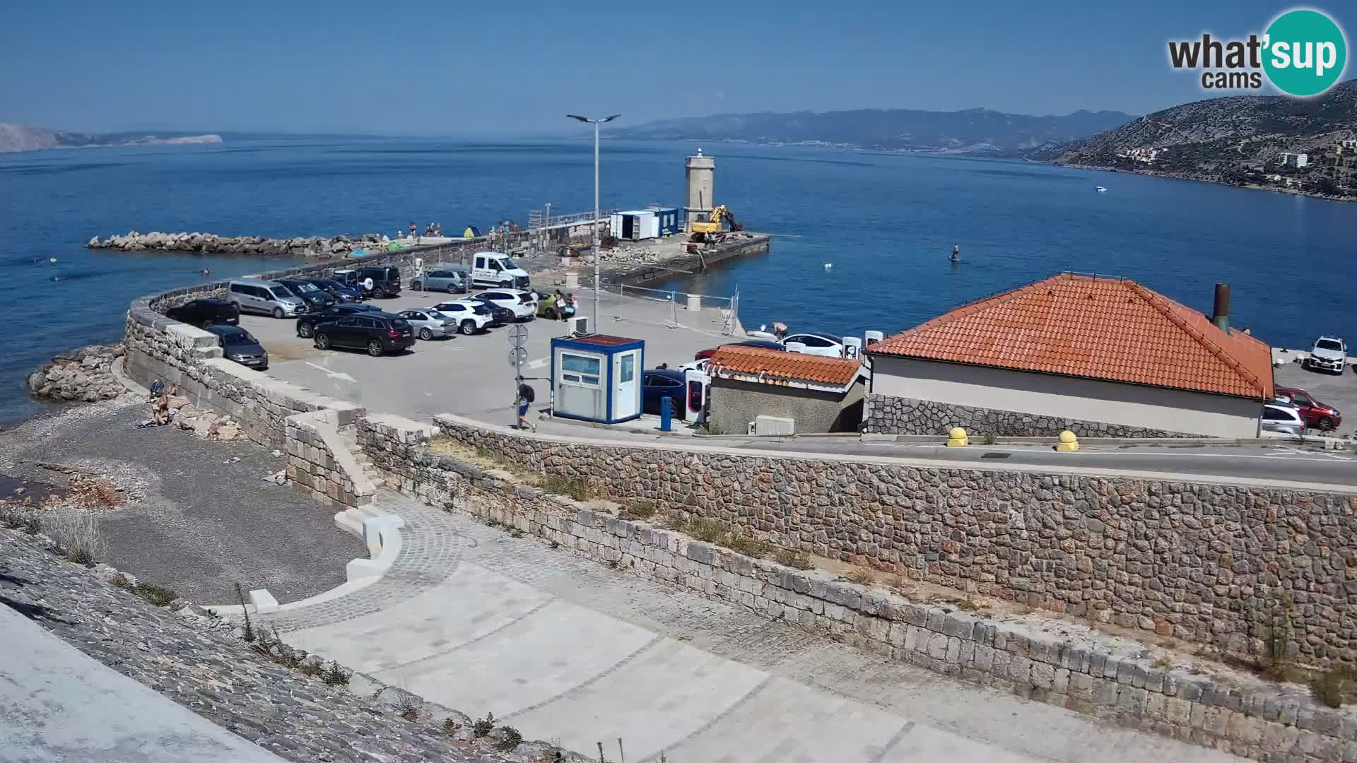 Webcam puerto de Senj – Rompeolas y faro en directo