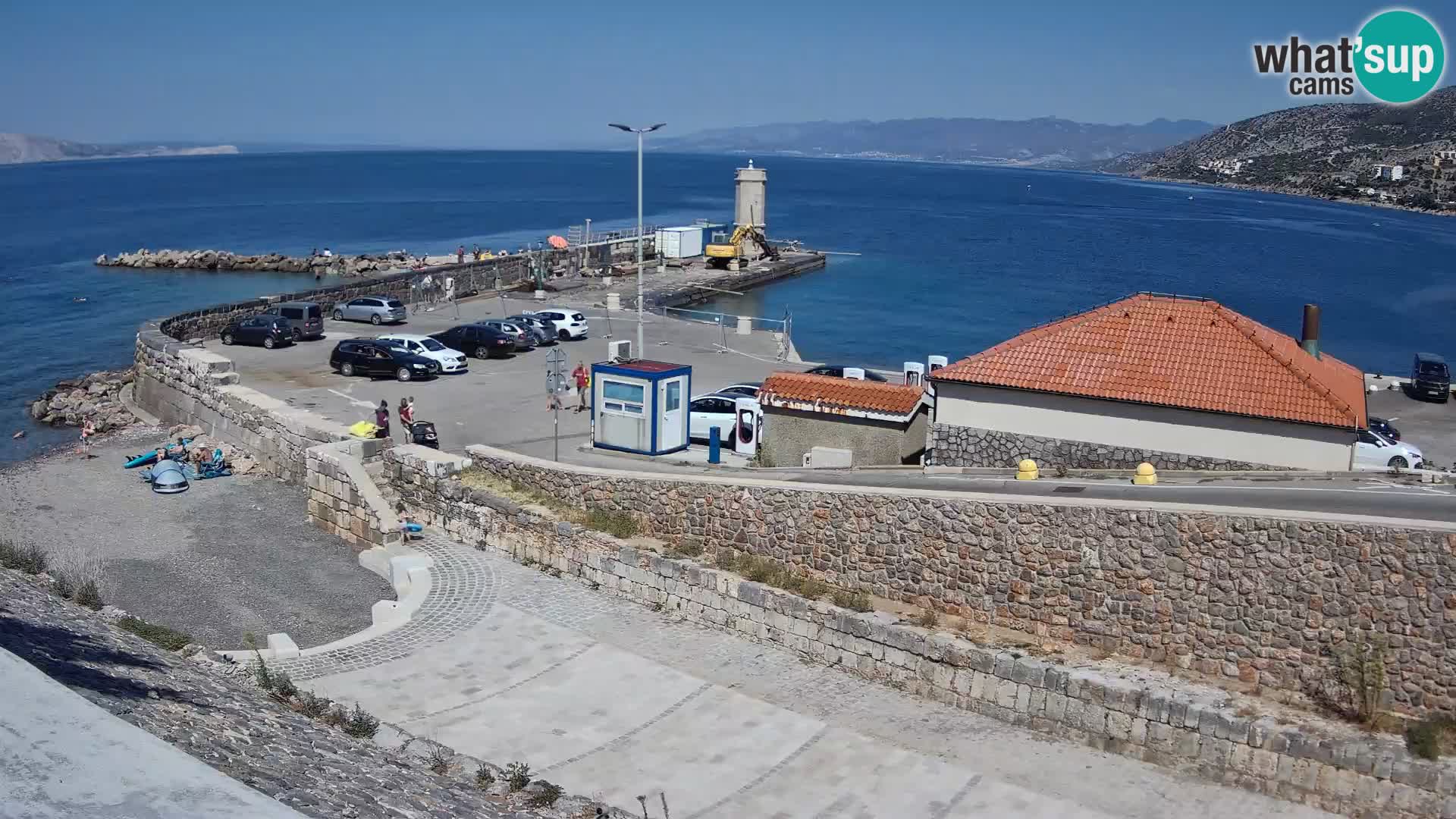Senj Hafen Webcam – Wellenbrecher & Leuchtturm Liveblick