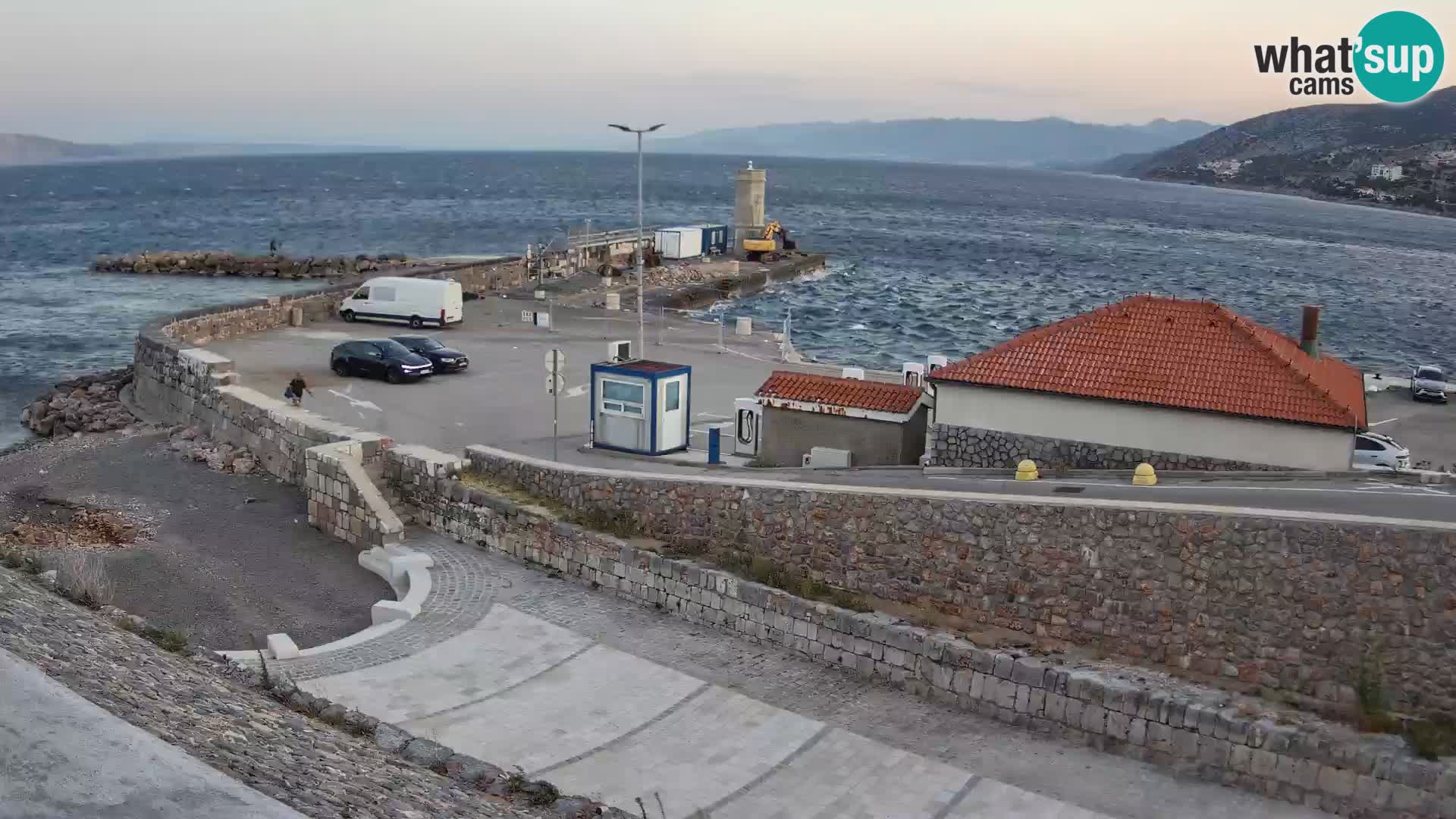 Senj Hafen Webcam – Wellenbrecher & Leuchtturm Liveblick