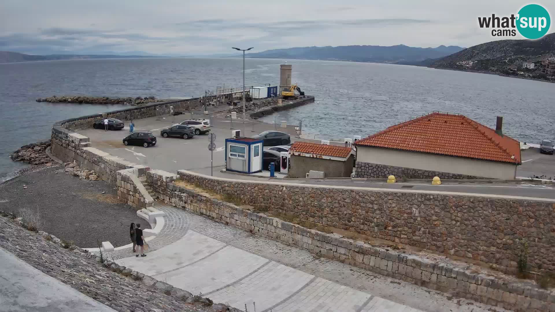 Senj Hafen Webcam – Wellenbrecher & Leuchtturm Liveblick