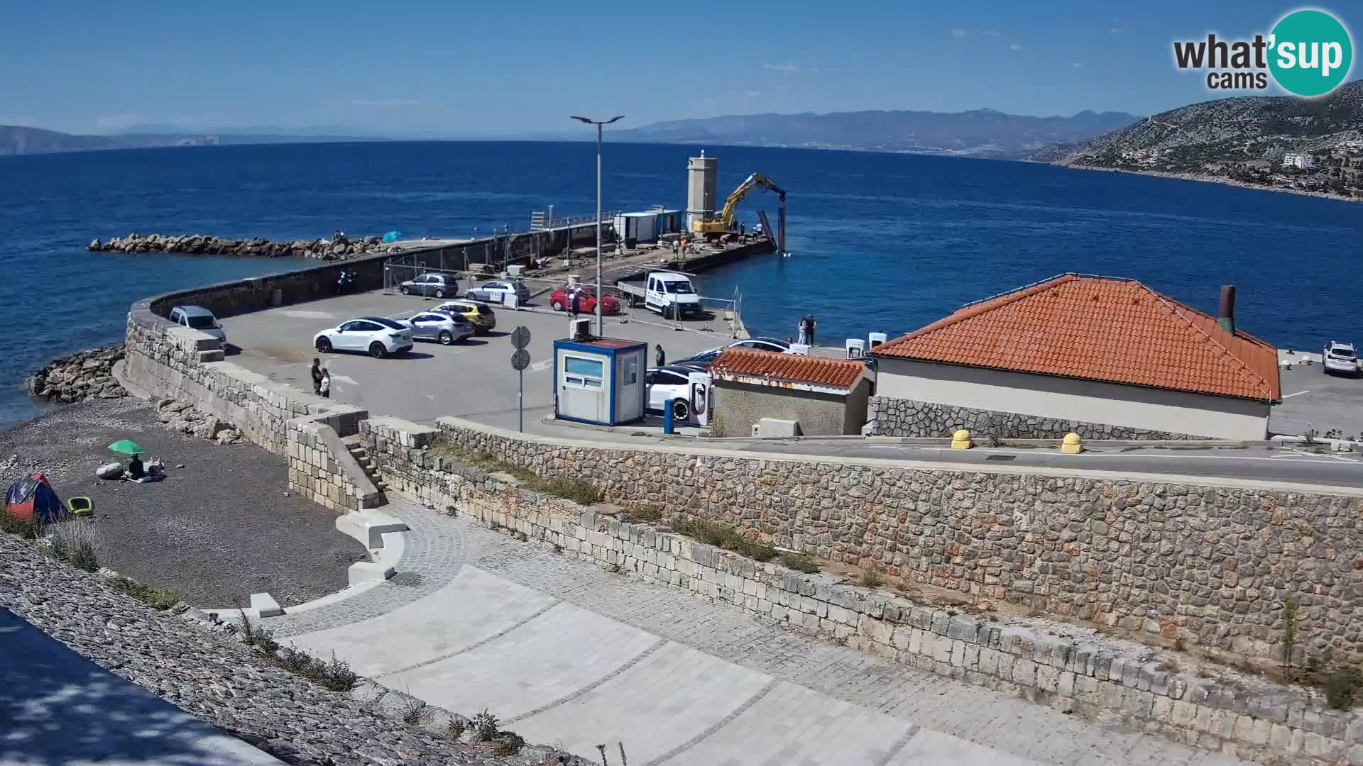 Senj Hafen Webcam – Wellenbrecher & Leuchtturm Liveblick