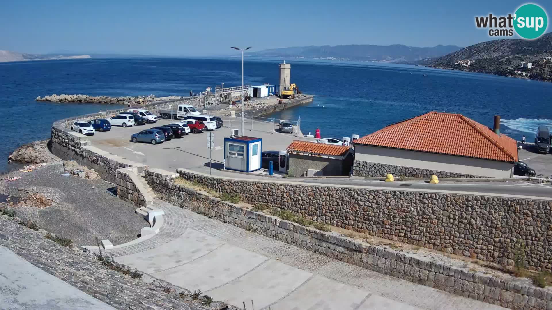 Webcam puerto de Senj – Rompeolas y faro en directo