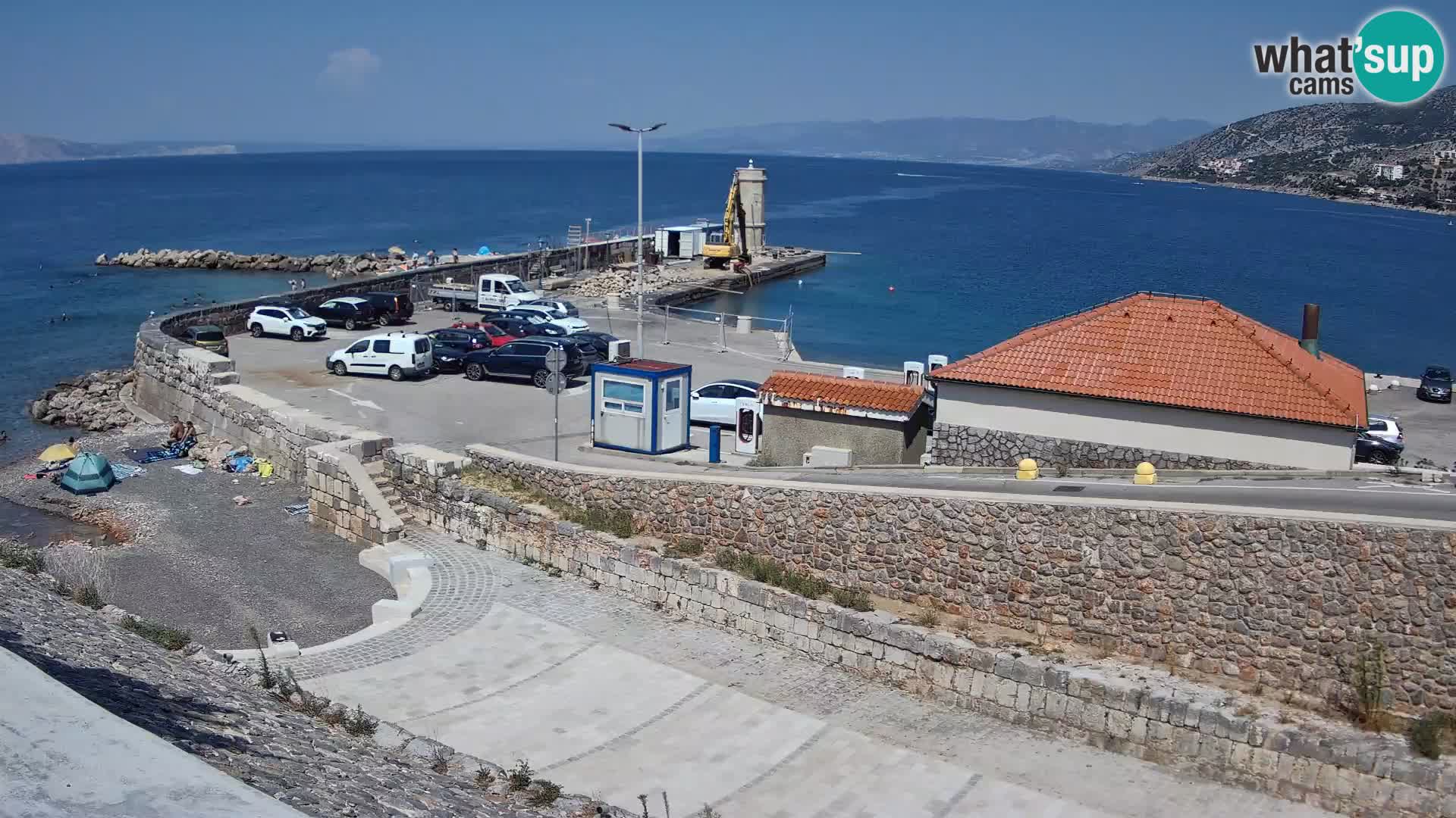 Senj Hafen Webcam – Wellenbrecher & Leuchtturm Liveblick