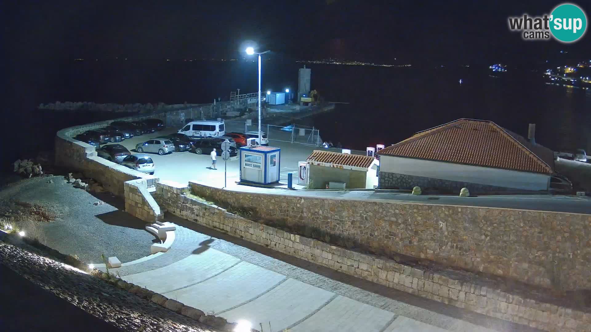 Webcam port de Senj – Vue sur la jetée et le phare