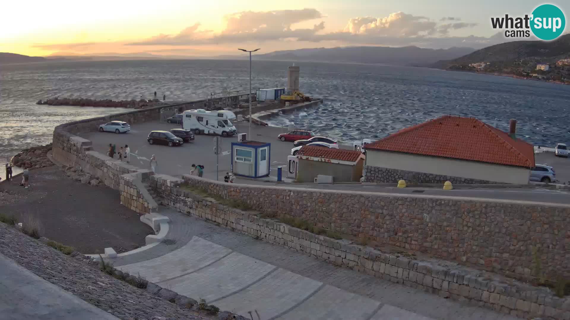 Senj Harbour Webcam – Breakwater & Lighthouse Live View