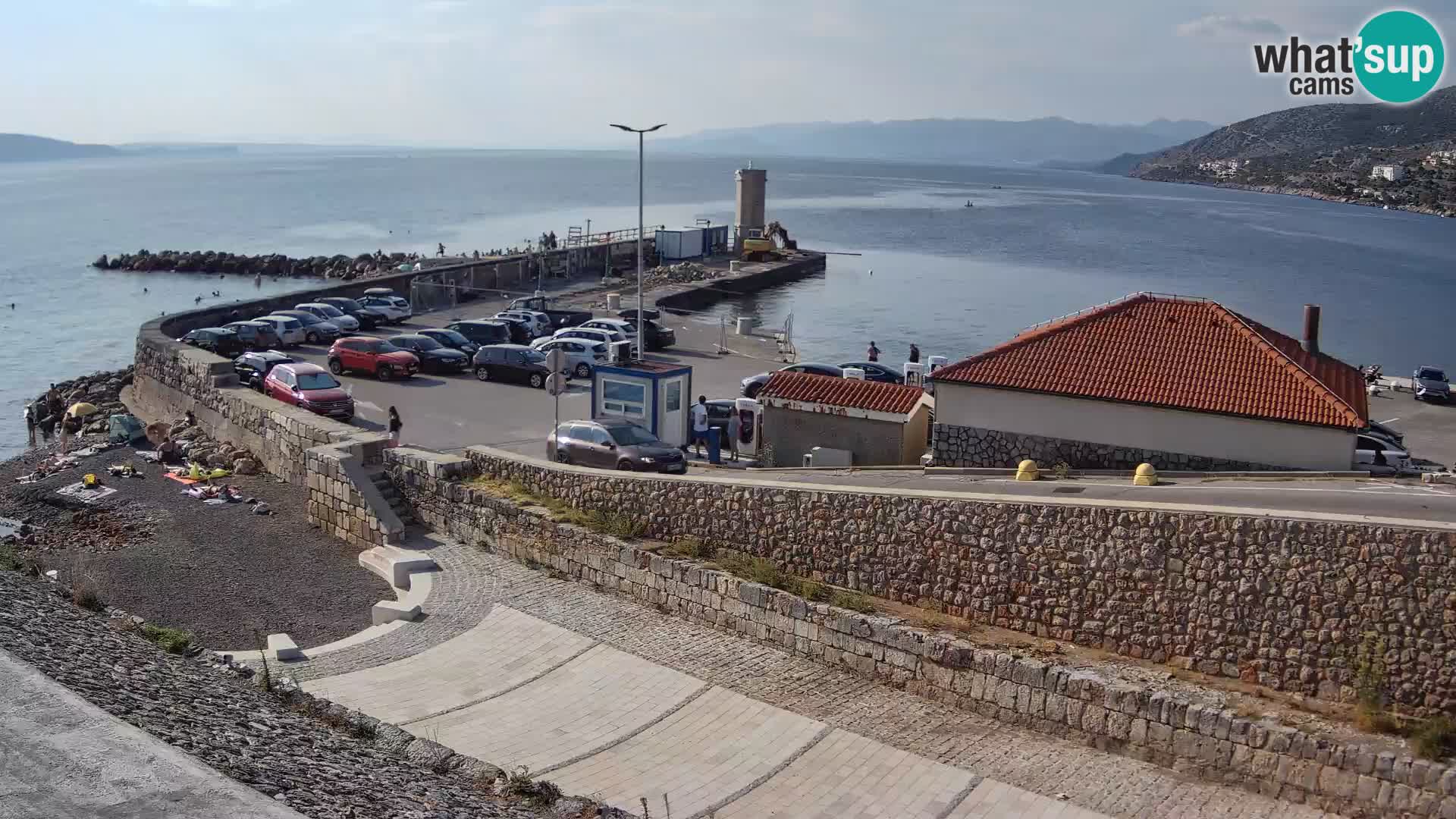 Webcam puerto de Senj – Rompeolas y faro en directo