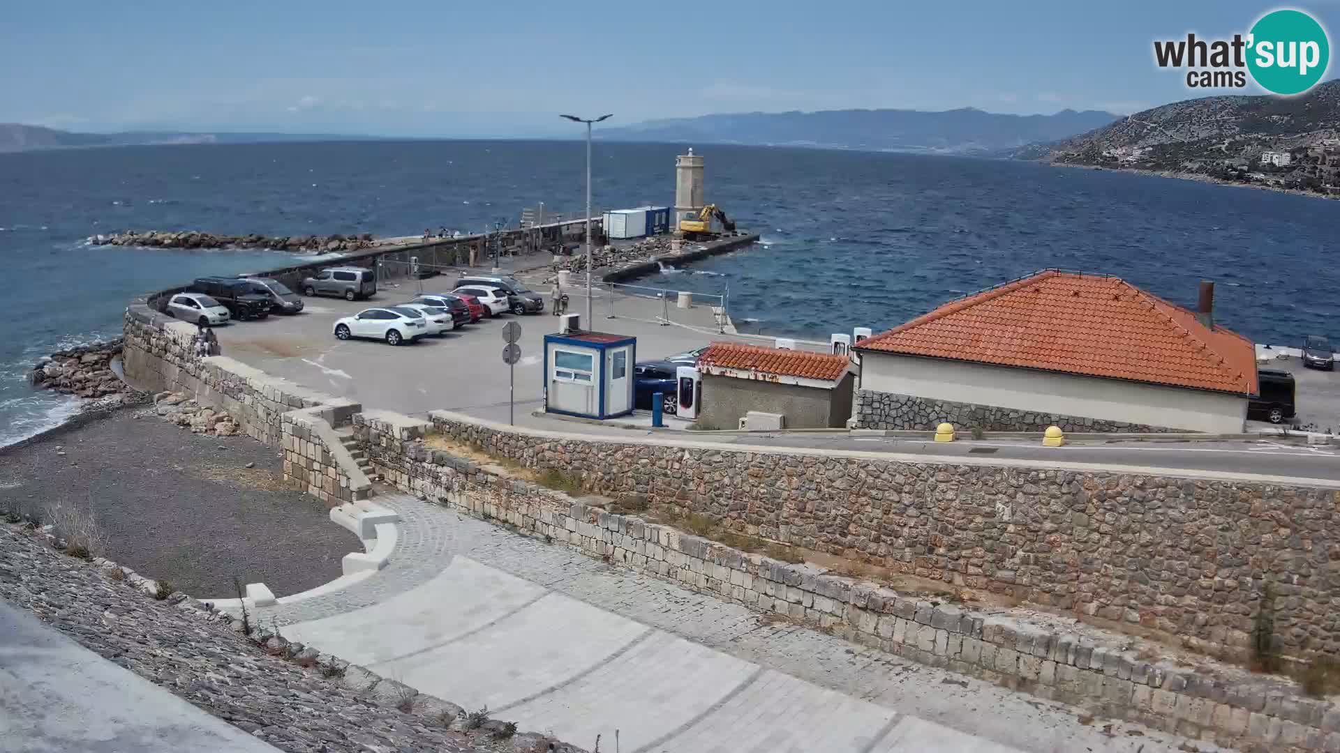 Webcam puerto de Senj – Rompeolas y faro en directo