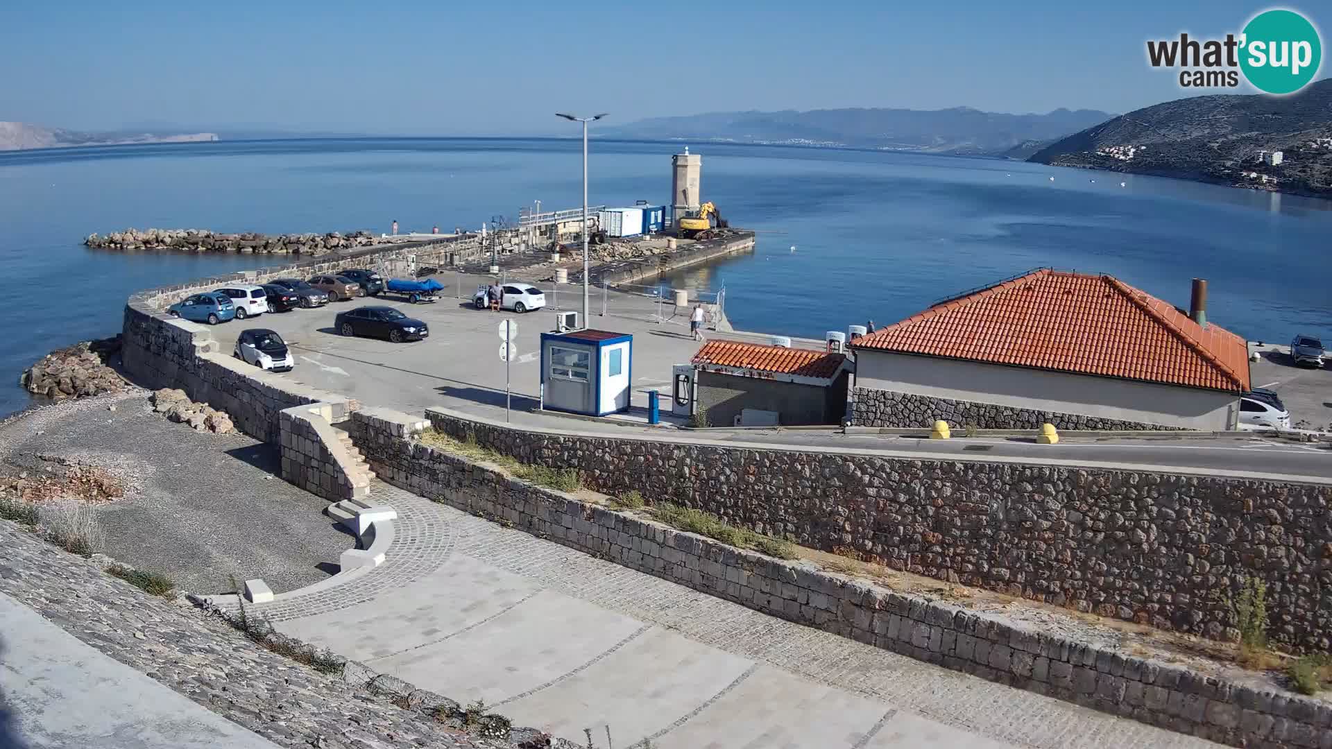Senj Hafen Webcam – Wellenbrecher & Leuchtturm Liveblick