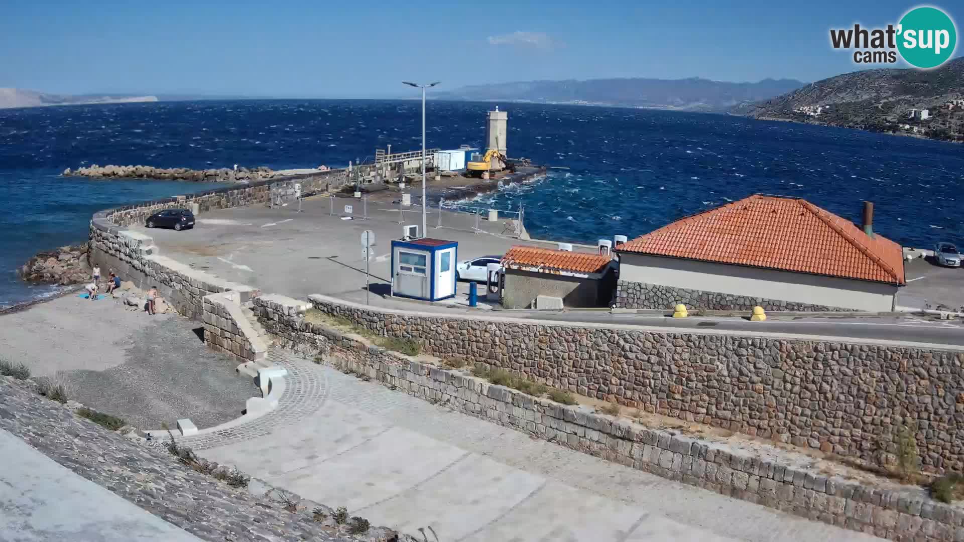 Webcam puerto de Senj – Rompeolas y faro en directo
