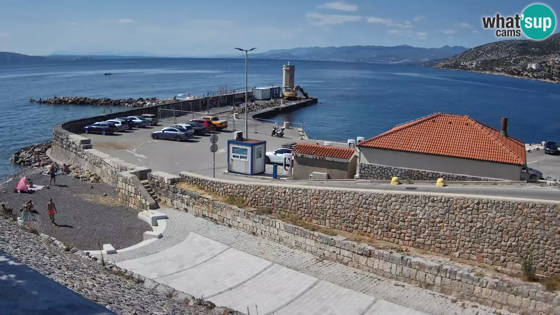 Senj Hafen Webcam – Wellenbrecher & Leuchtturm Liveblick