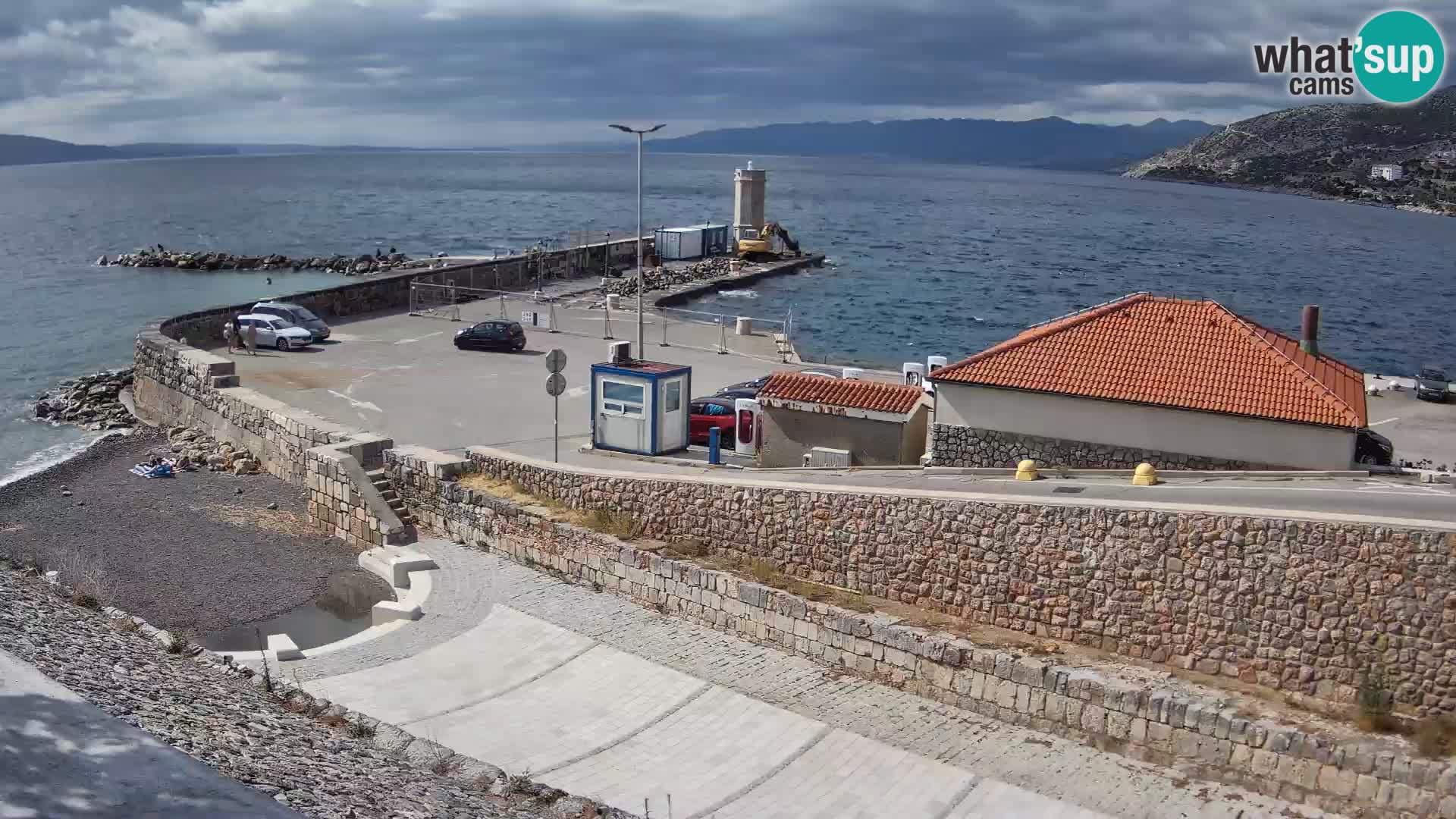 Web kamera Senj luka – Lukobran i svjetionik uživo