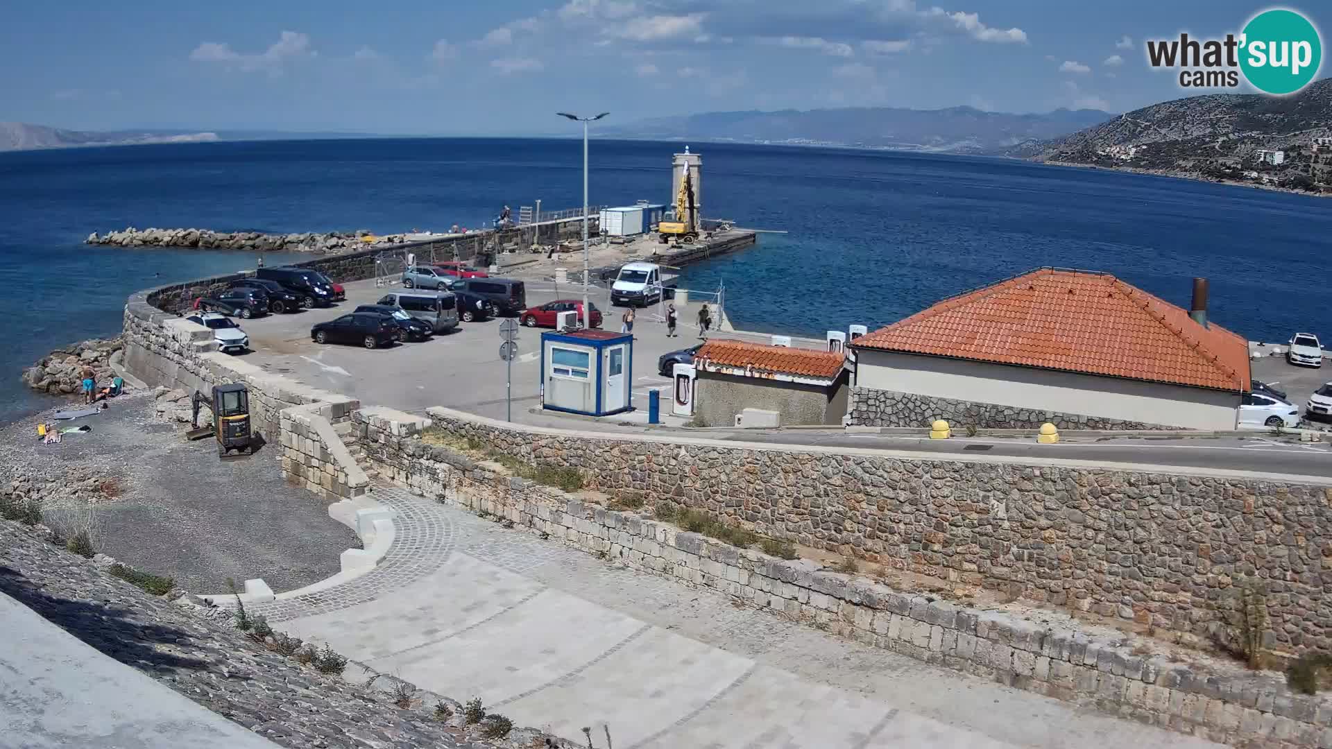 Webcam port de Senj – Vue sur la jetée et le phare