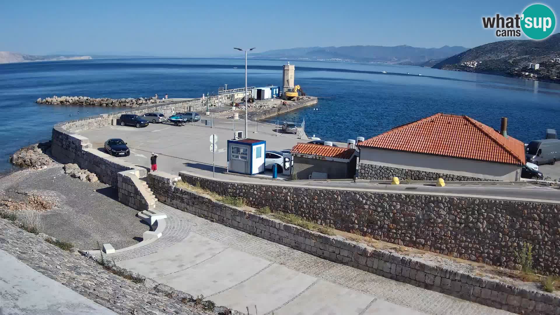 Senj Hafen Webcam – Wellenbrecher & Leuchtturm Liveblick