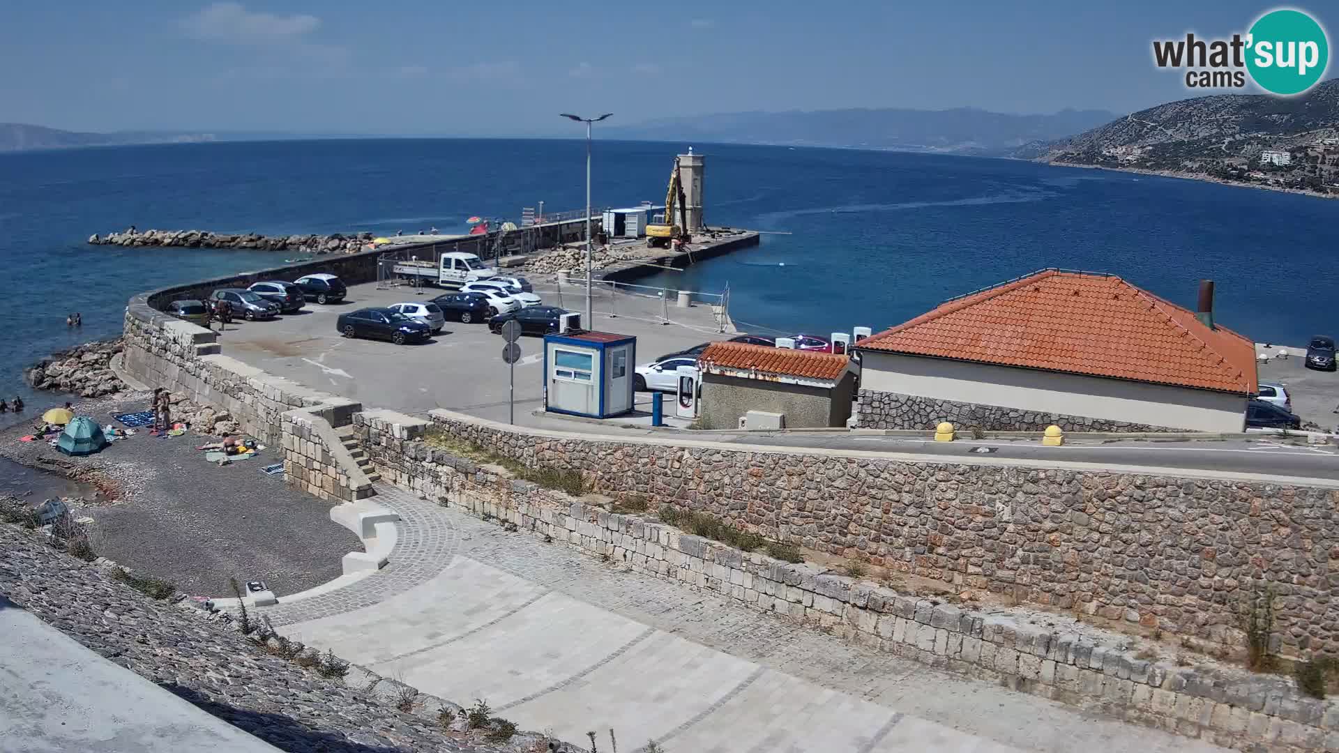 Senj Harbour Webcam – Breakwater & Lighthouse Live View
