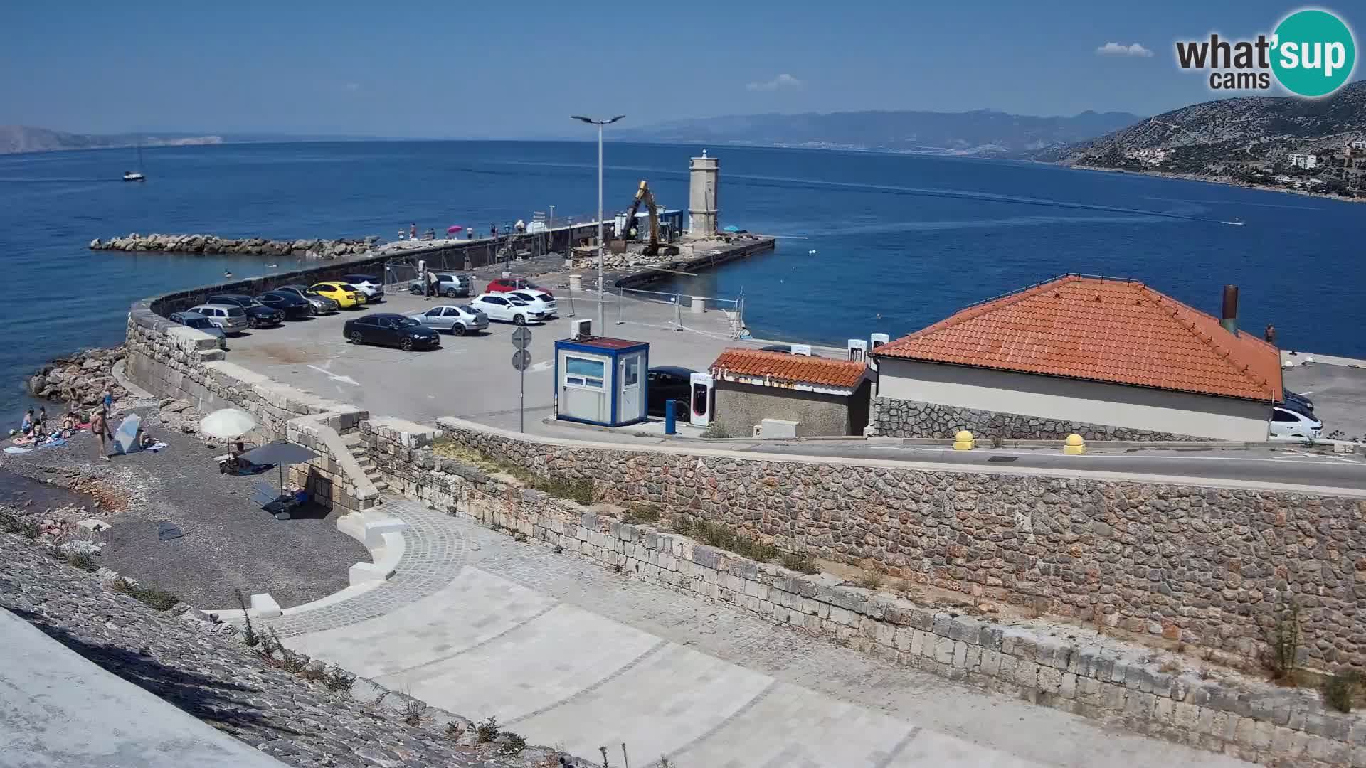 Senj Hafen Webcam – Wellenbrecher & Leuchtturm Liveblick