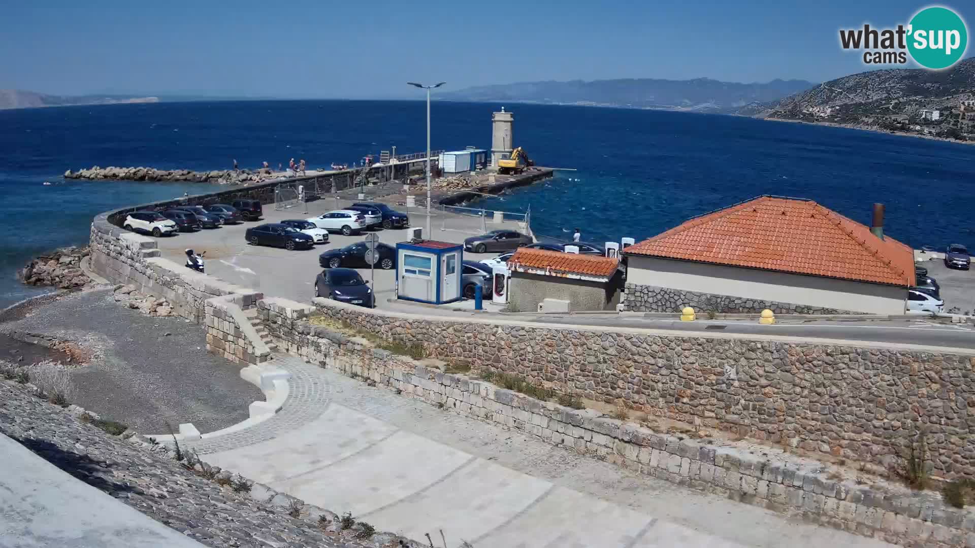 Web kamera Senj luka – Lukobran i svjetionik uživo