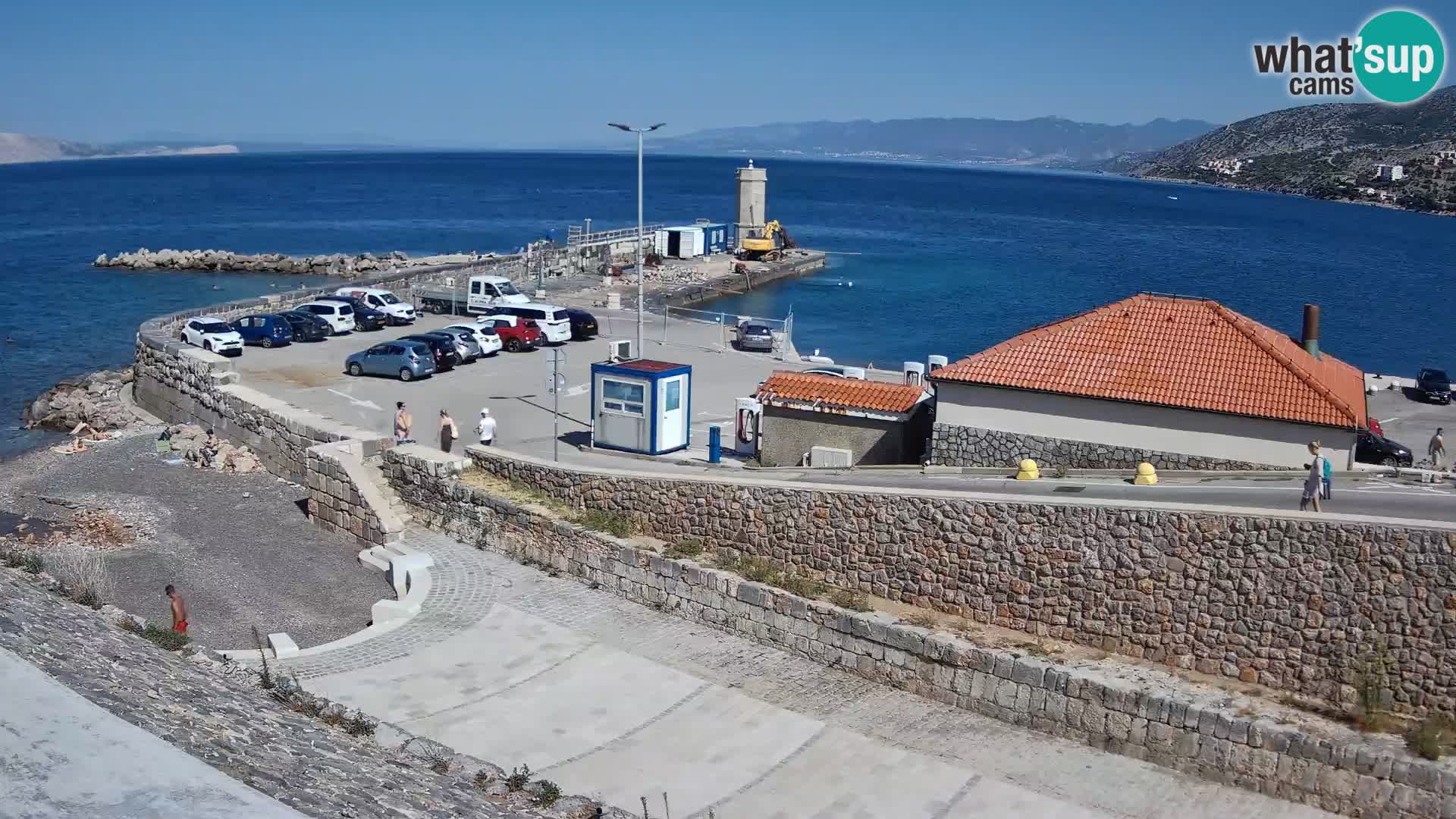 Senj Hafen Webcam – Wellenbrecher & Leuchtturm Liveblick